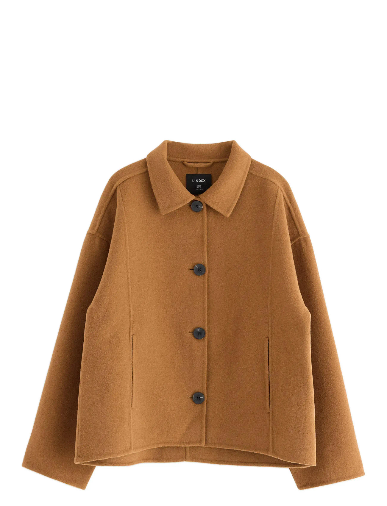 LINDEX Jakke I Ullblanding Beige - XL - Damen