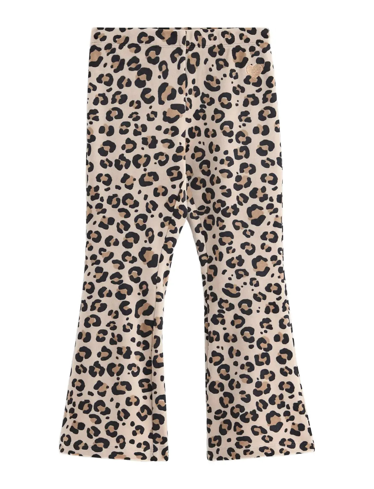 LINDEX Flared Leggings In Velour Beige - 92 - Kinder
