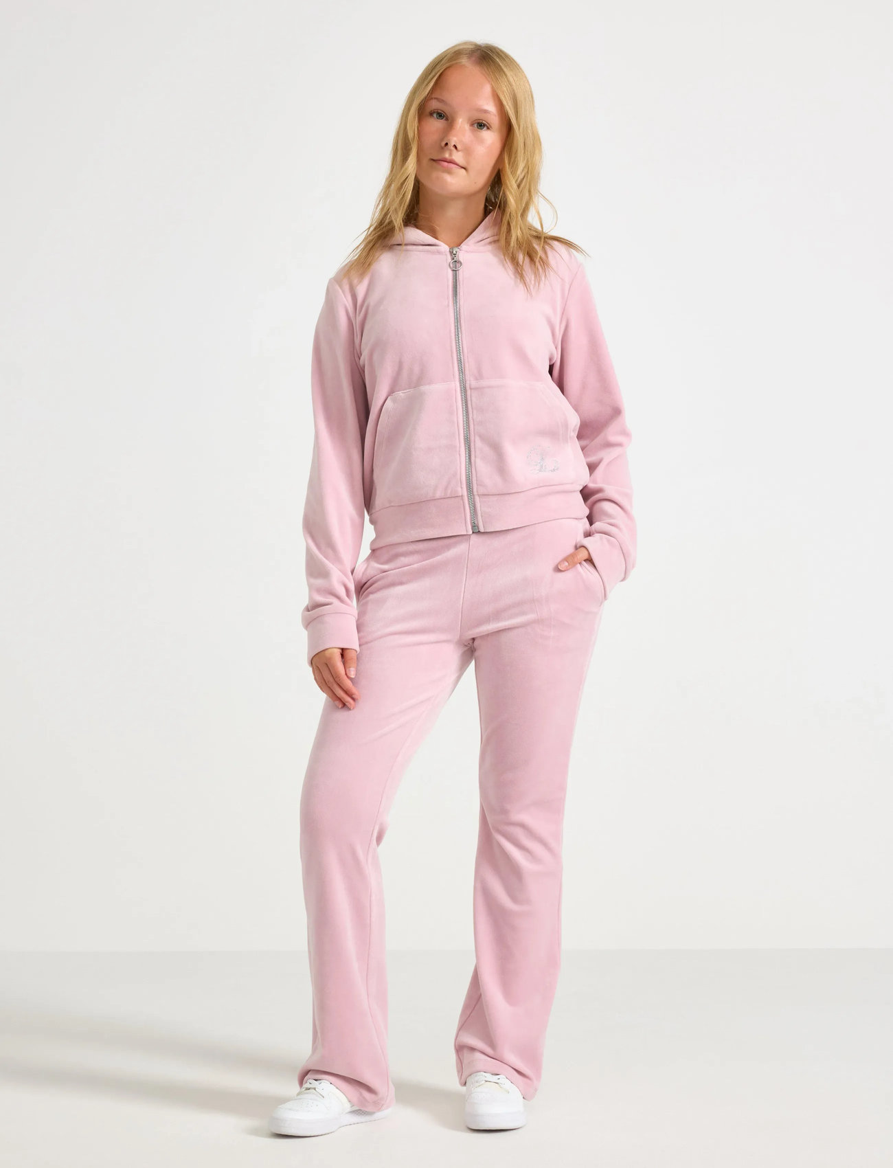 Lindex Trousers Velour, 170, Pink, Underdele > Joggingbukser, Børn