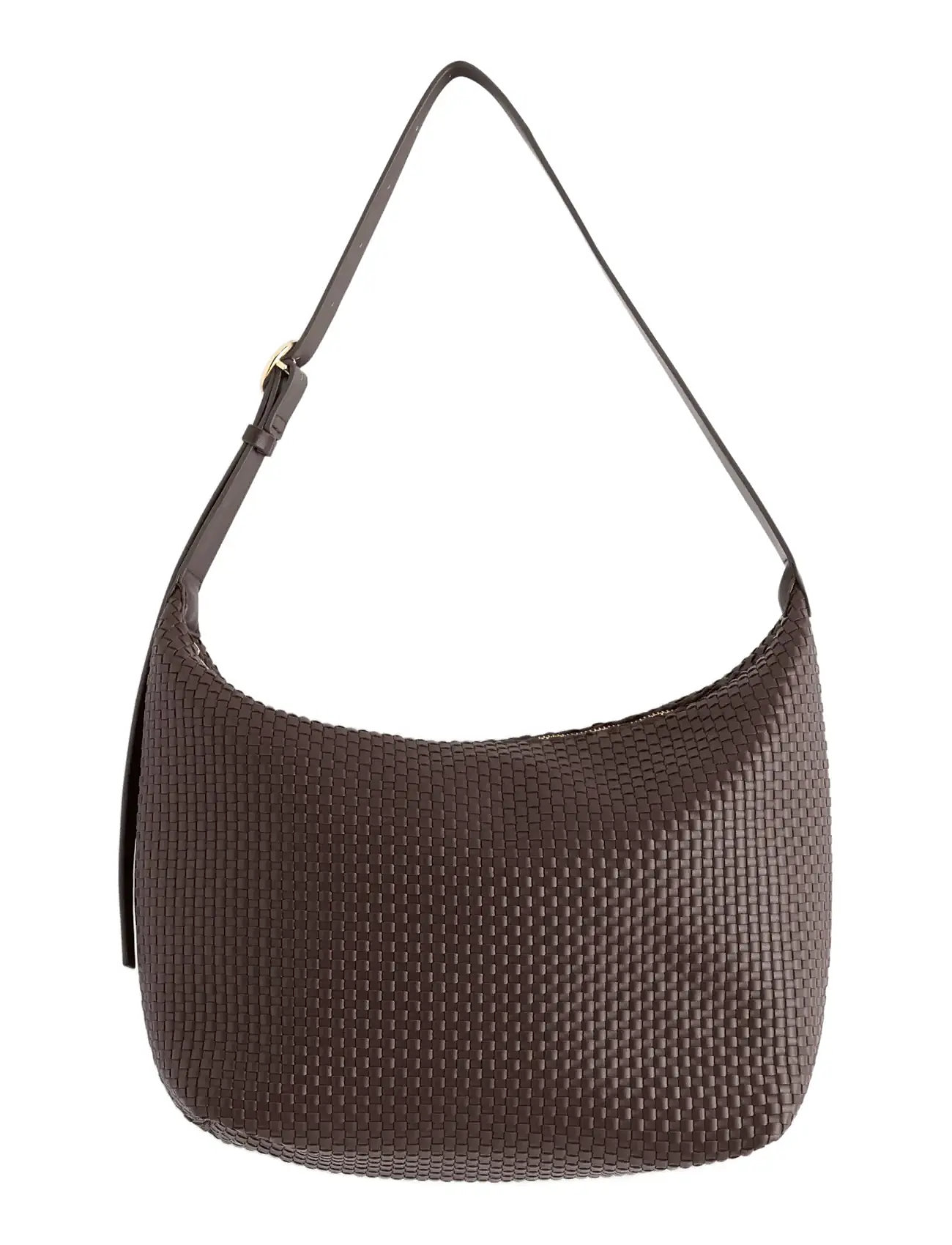 LINDEX Tasche Soft Braided Lou Braun - One Size - Damen