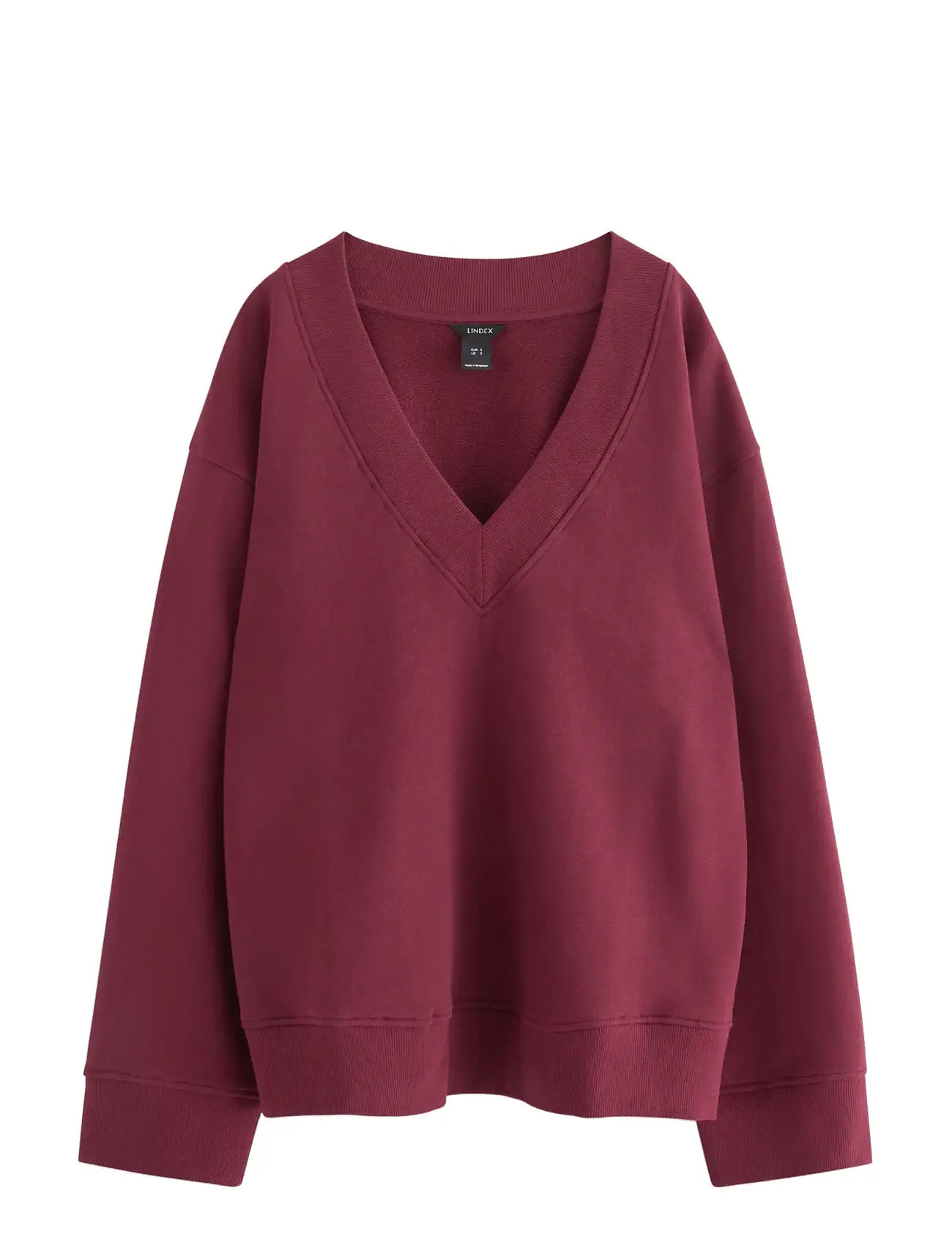 LINDEX Pullover Longsleeve Mia Burgundy - S - Damen
