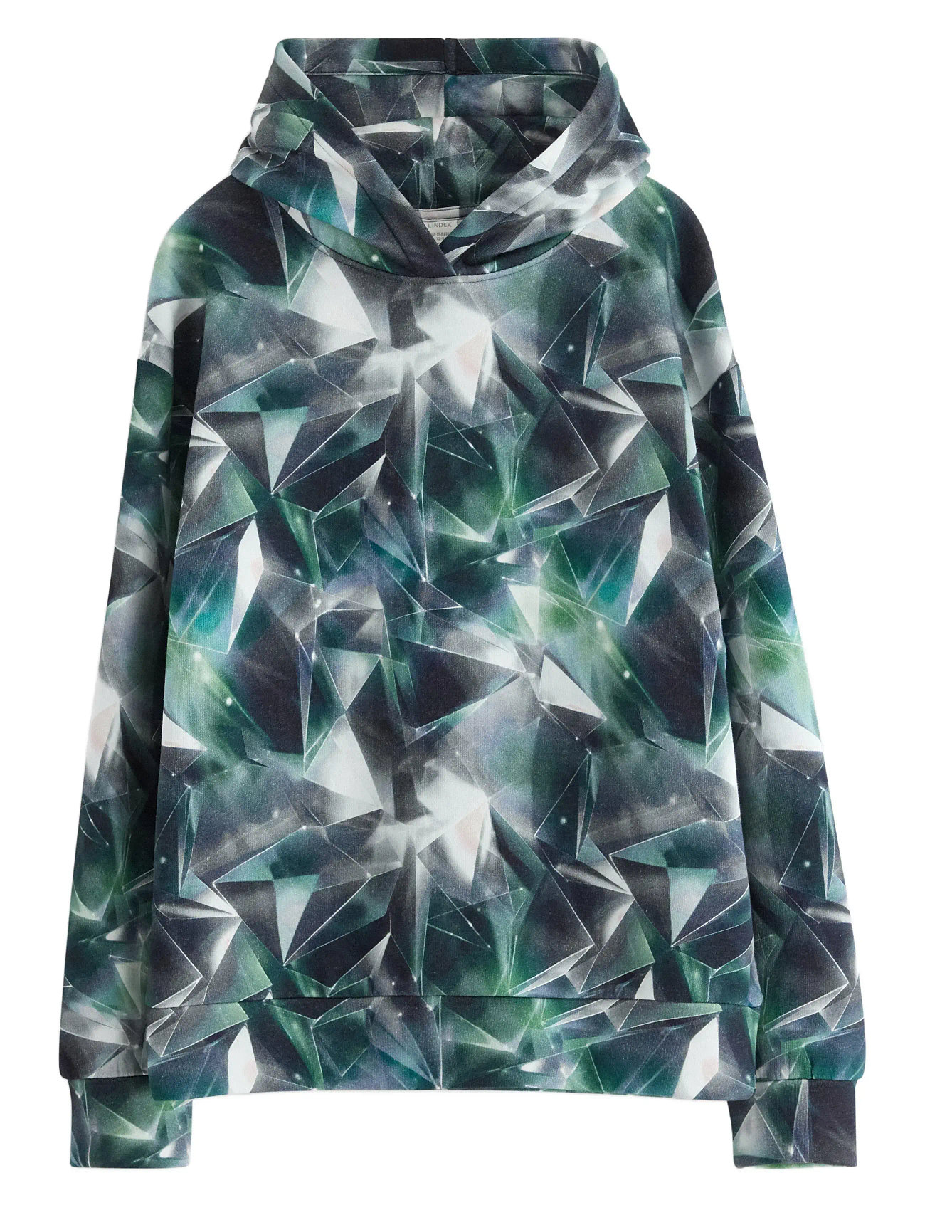 LINDEX Sweatshirt Hood Ai Monolith Patterned - 128 - Kinder