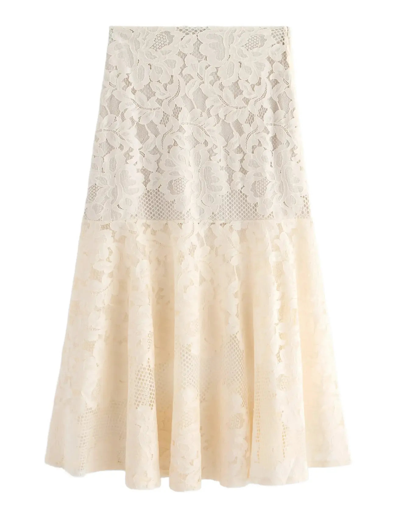 LINDEX Maxi Skjørt I Blonde Cream - L - Damen