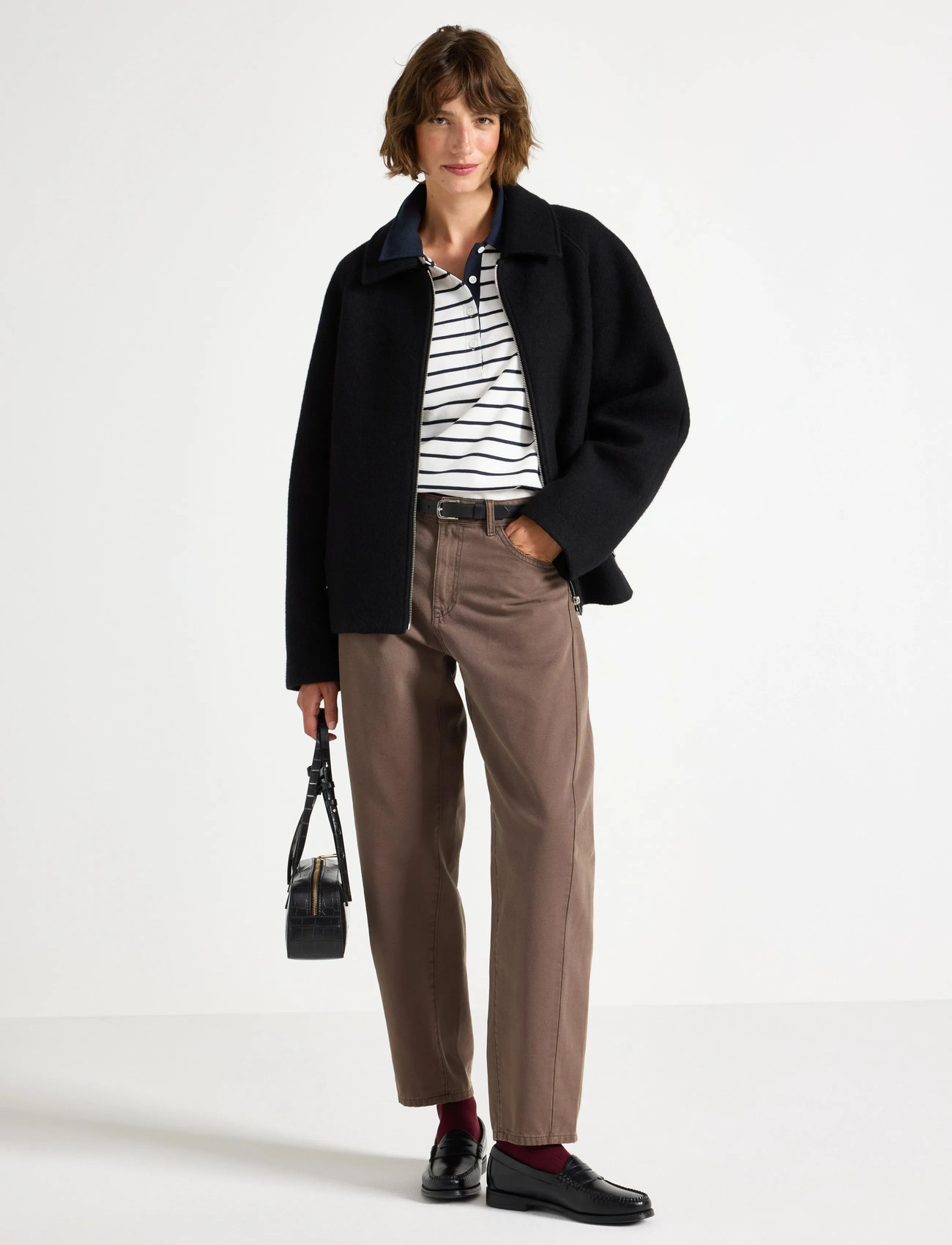 Lindex Jacket Zoe, M, Black, Jakker > Uldjakker, Dame