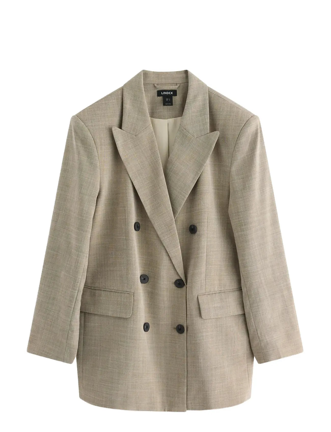 LINDEX Kavaj Med Dubbelknã¤Ppning Beige - XL - Damen