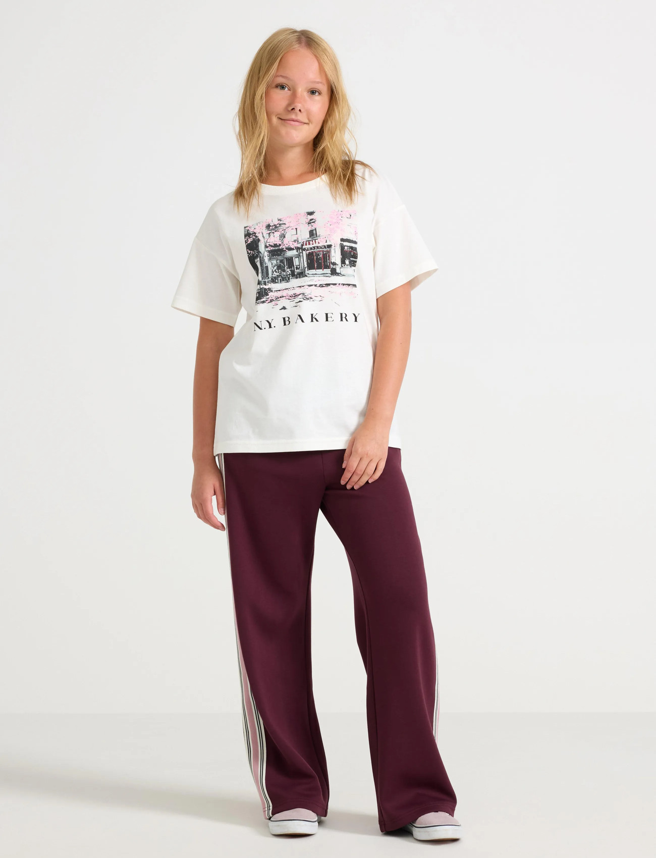 Lindex Jersey Bukser, 140, Burgundy, Underdele > Bukser, Børn