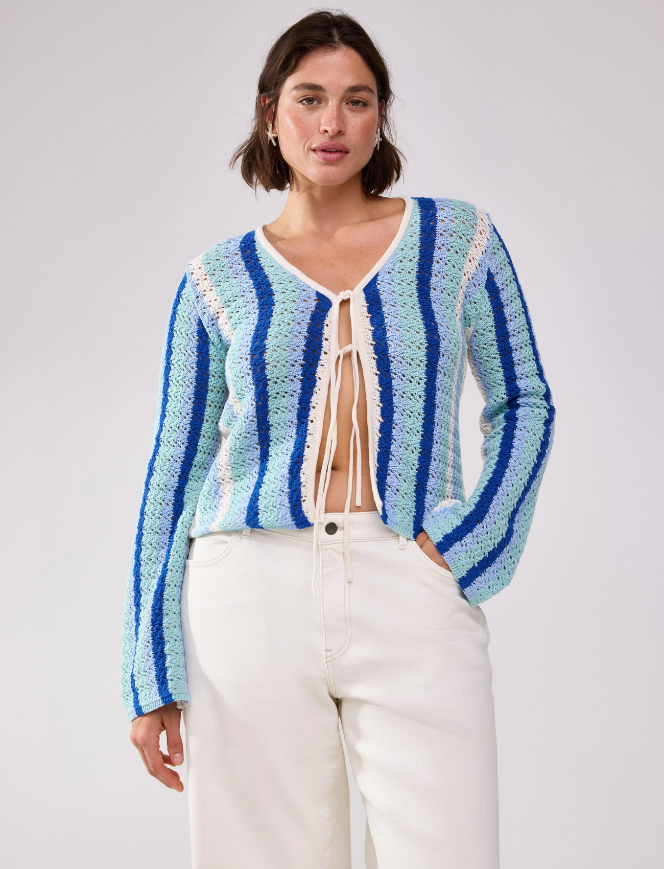 Lindex Cardigan Celine, XS, Blue, Strik > Cardigans, Dame