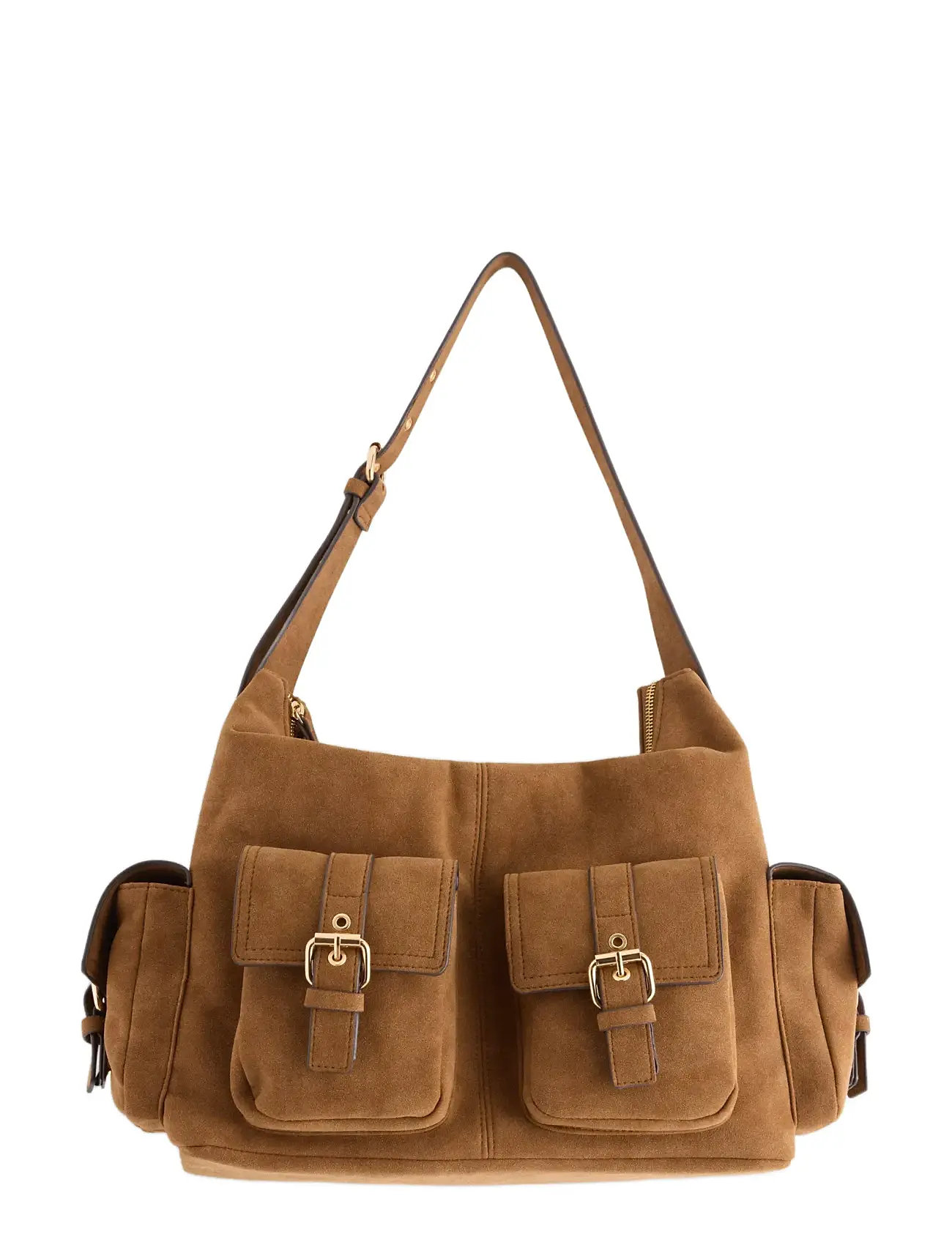 Lindex Bag W Pockets Clara, One Size, Brown, Tasker > Små Skuldertasker-Crossbody-Tasker, Dame