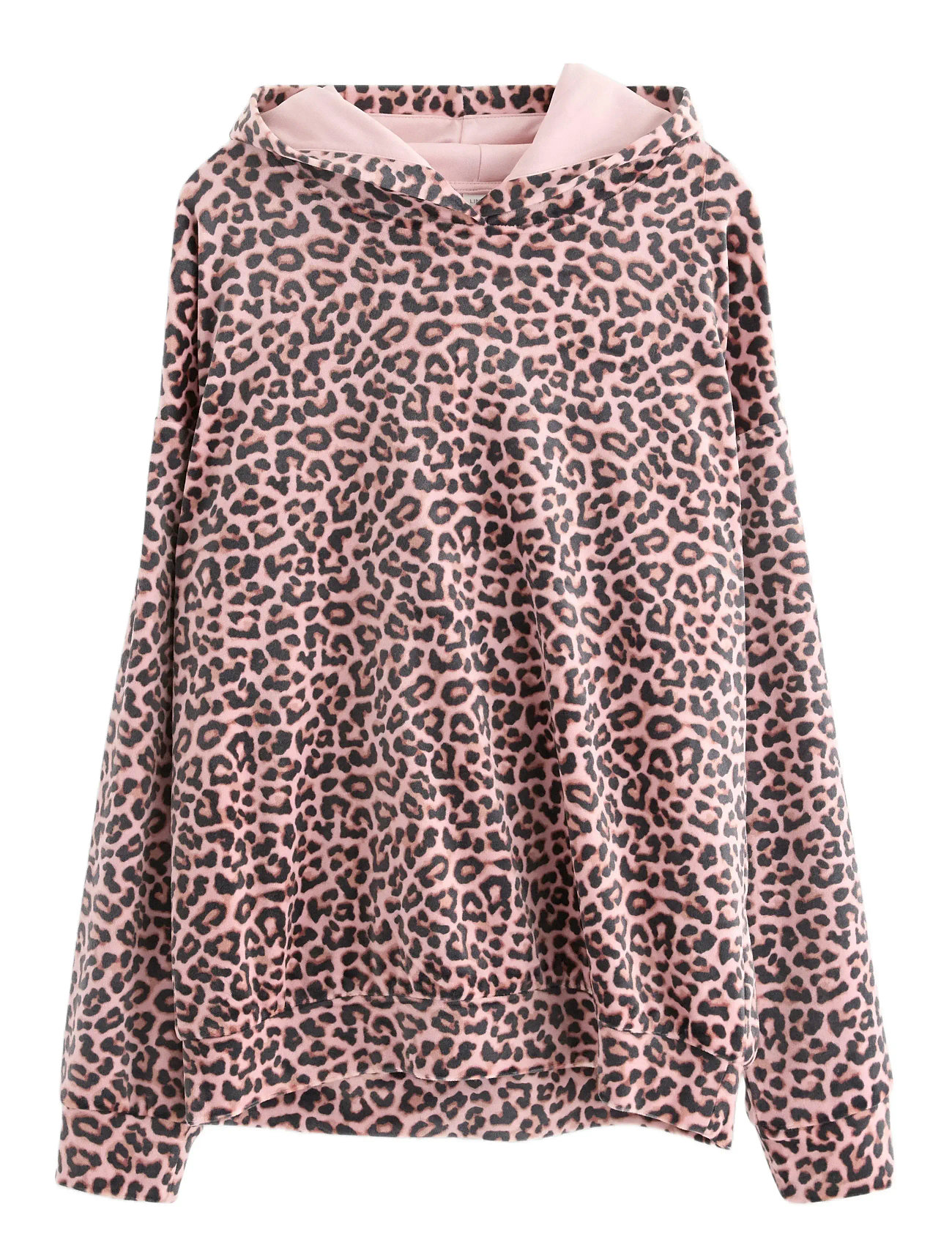 LINDEX Sweatshirt Hood Velour Pink - 128 - Kinder