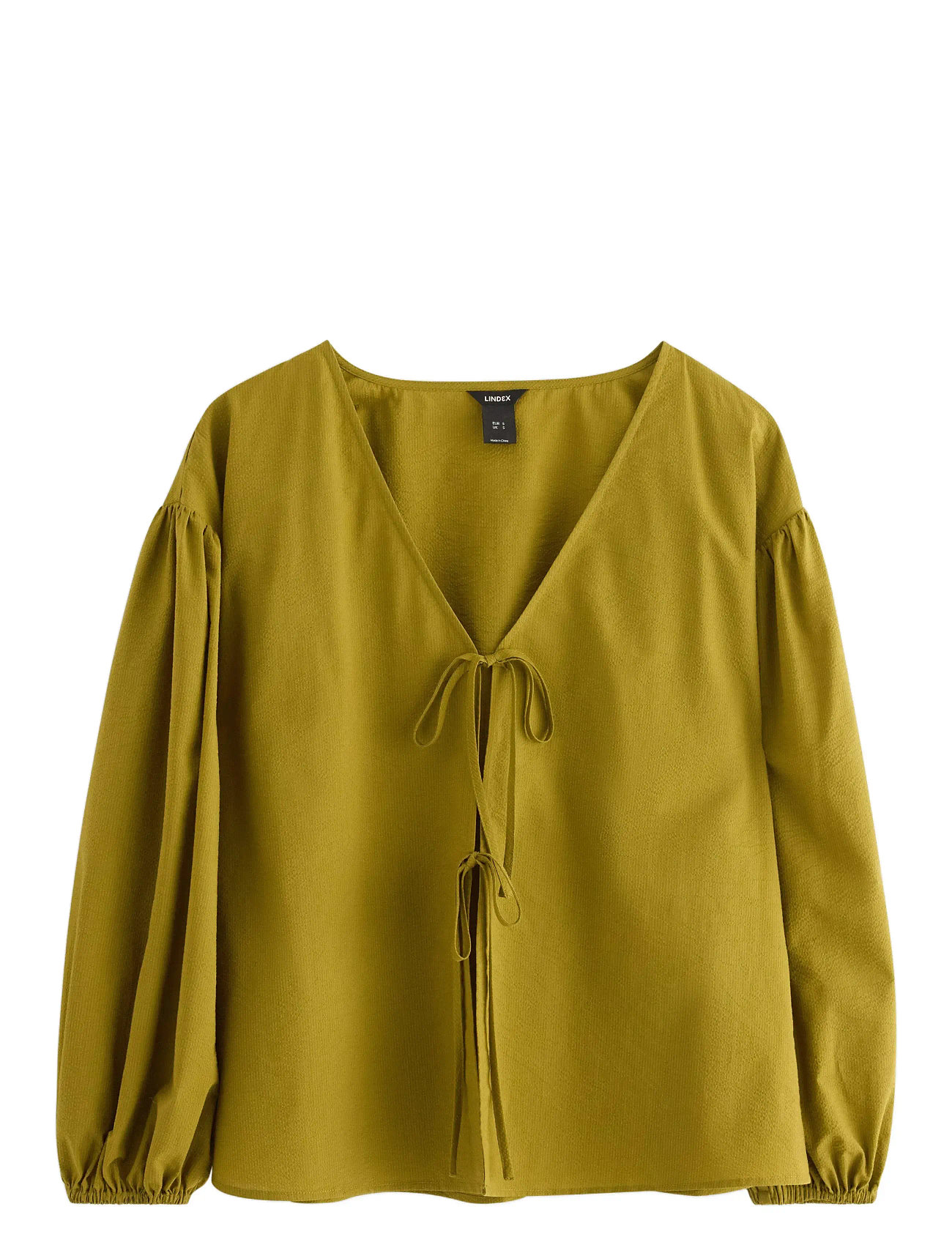 LINDEX Bluse Esther Gelb - L - Damen