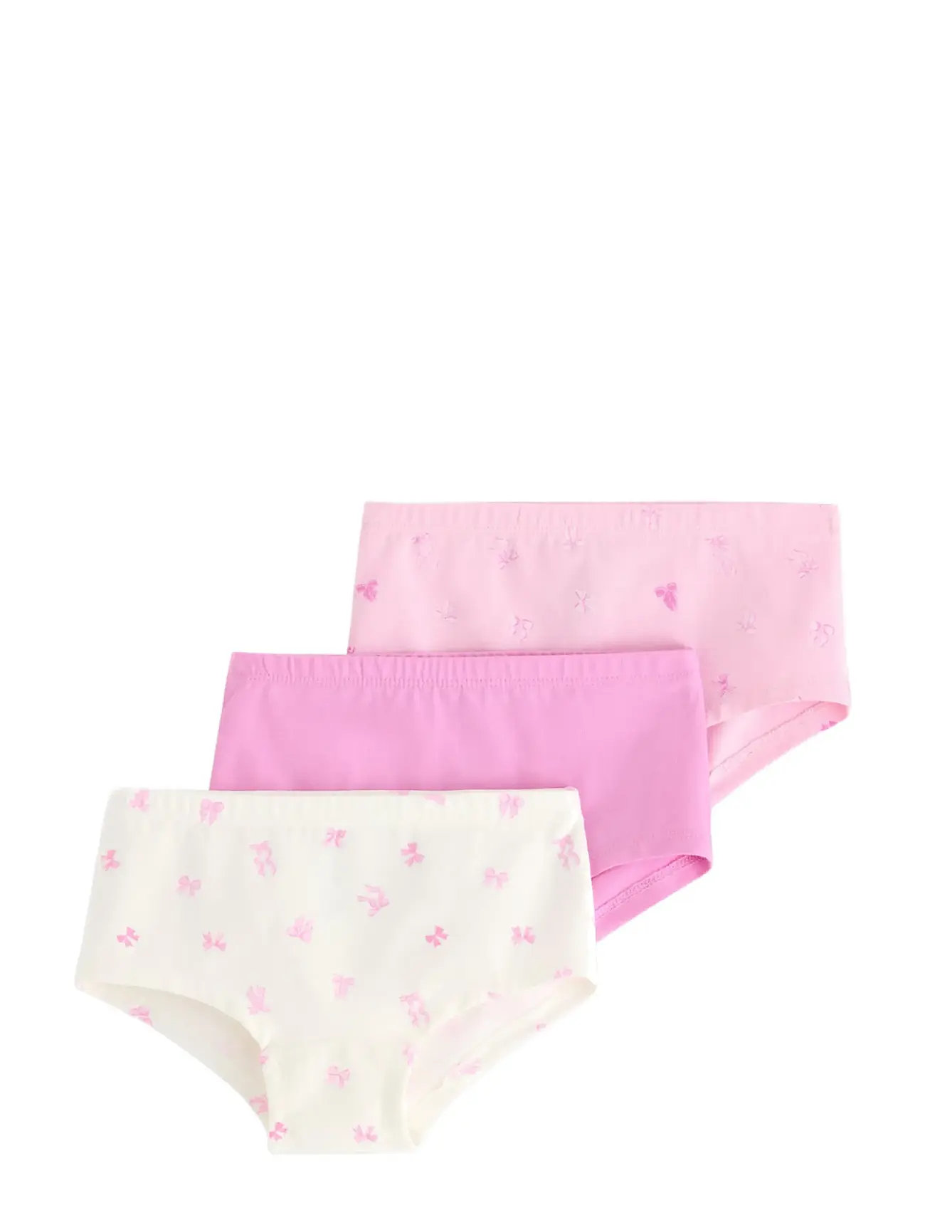 LINDEX 3-Pack Hipster Briefs Pink - 110/116 - Kinder