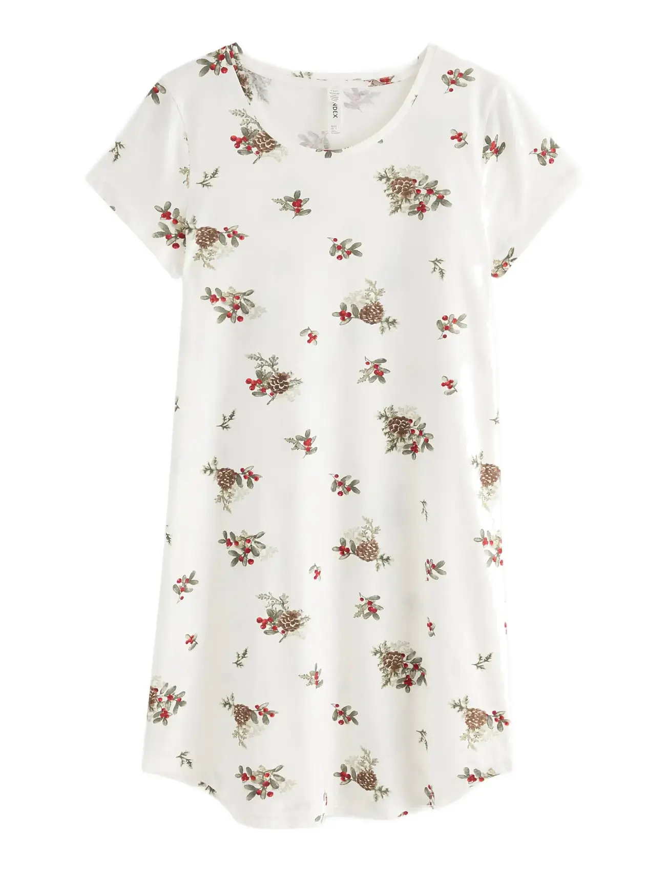 LINDEX Nachthemd Aop Weiß - XS - Damen