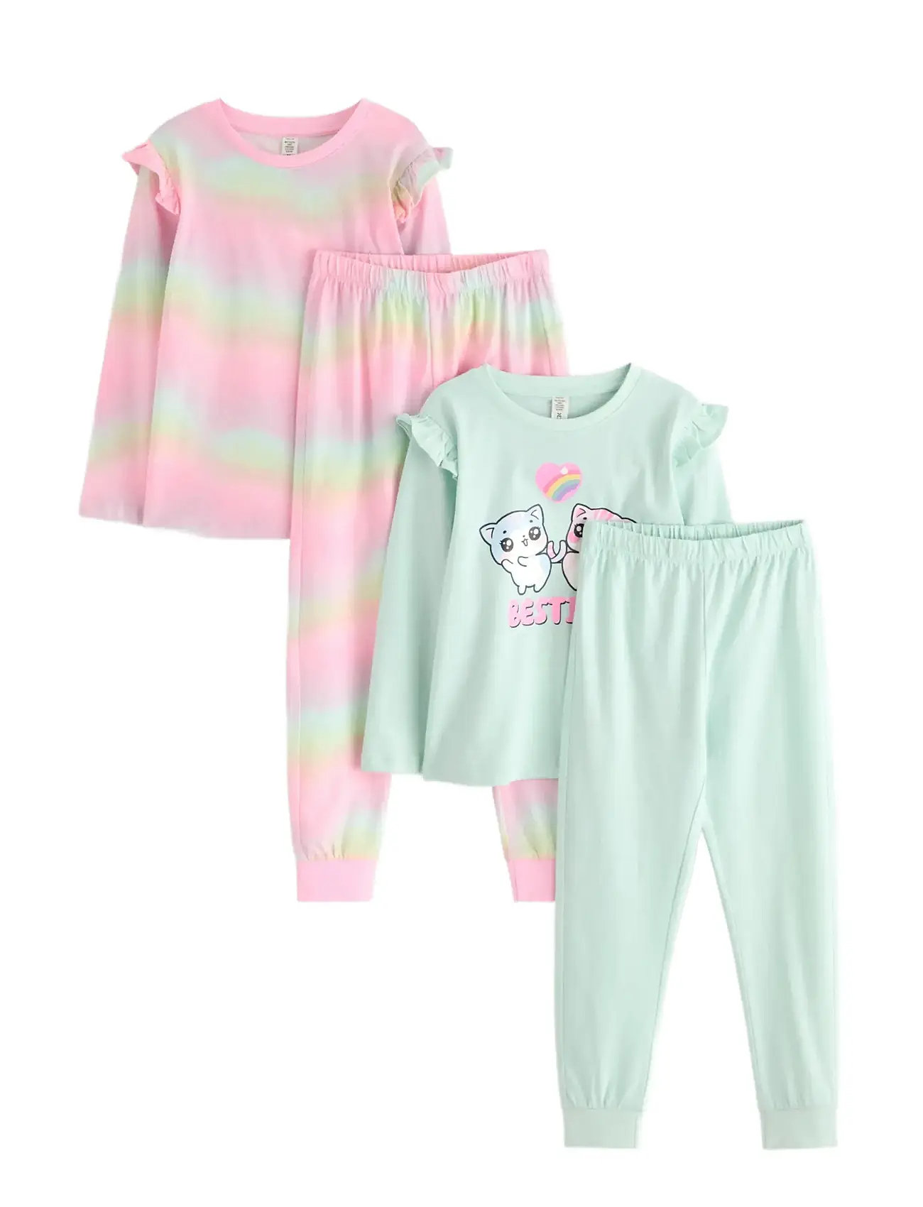 LINDEX Pyjama 2 P Kawaii Regenbogen Patterned - 92 - Kinder