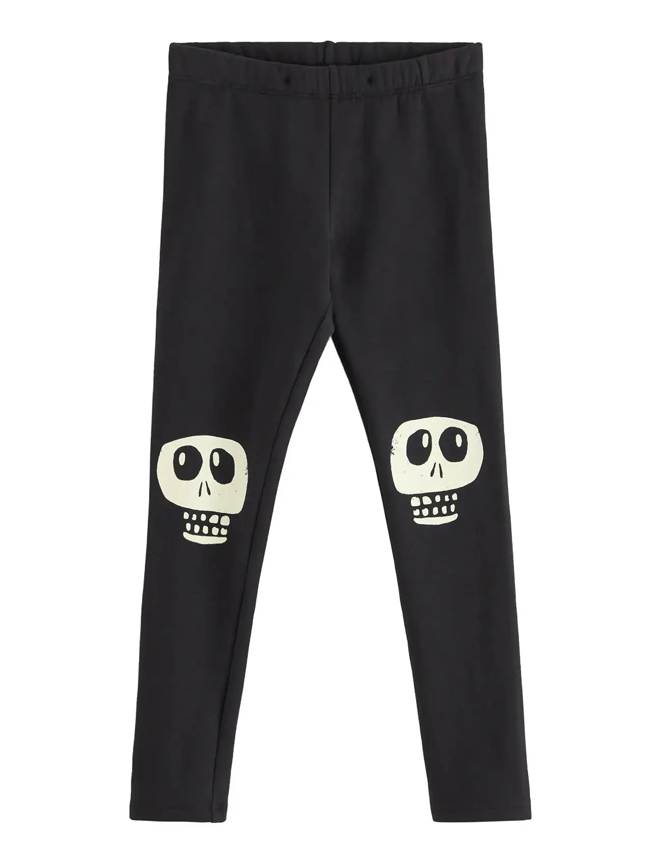 LINDEX Leggings Skull Knee Patch Glow Schwarz - 98 - Kinder