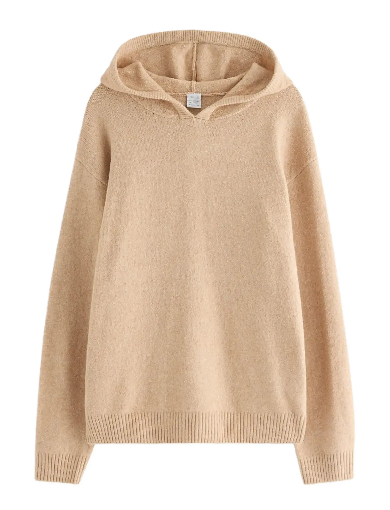 LINDEX Sweatshirt Hood Strick Beige - 128 - Kinder