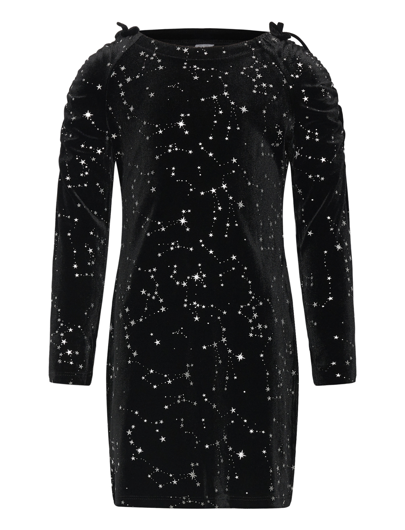 LINDEX Kleid Lange Ärmel Samt Schwarz - 170 - Kinder