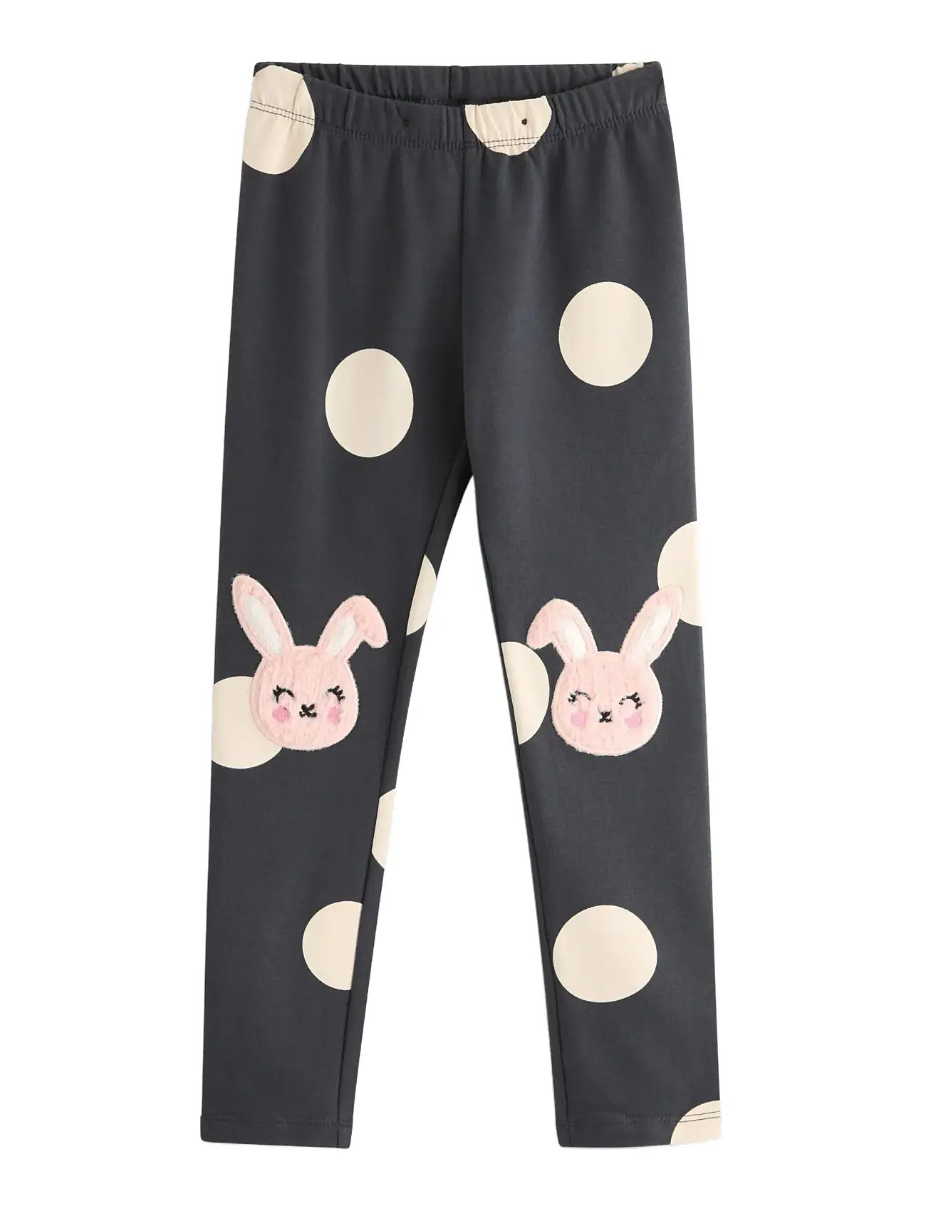 LINDEX Leggings Br Aop Knee Applique Grau - 92 - Kinder