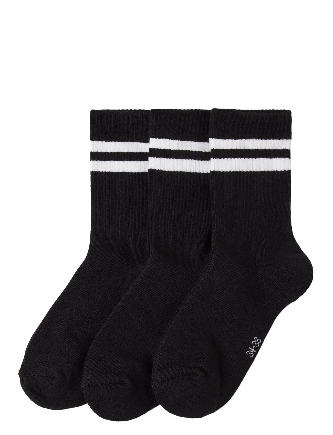 Lindex 3-Pack Socks, 34/36, Black, Sokker & Strømpebukser > Sokker, Børn