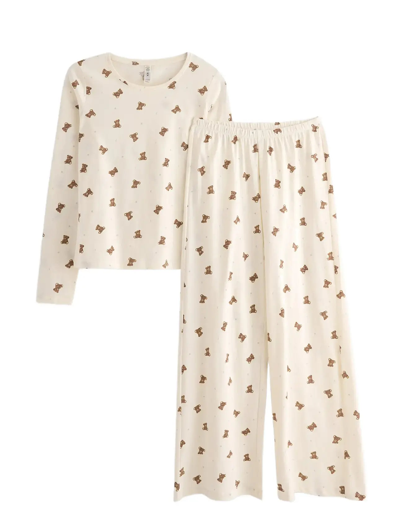 LINDEX Pyjamasset Weiß - 128 - Kinder