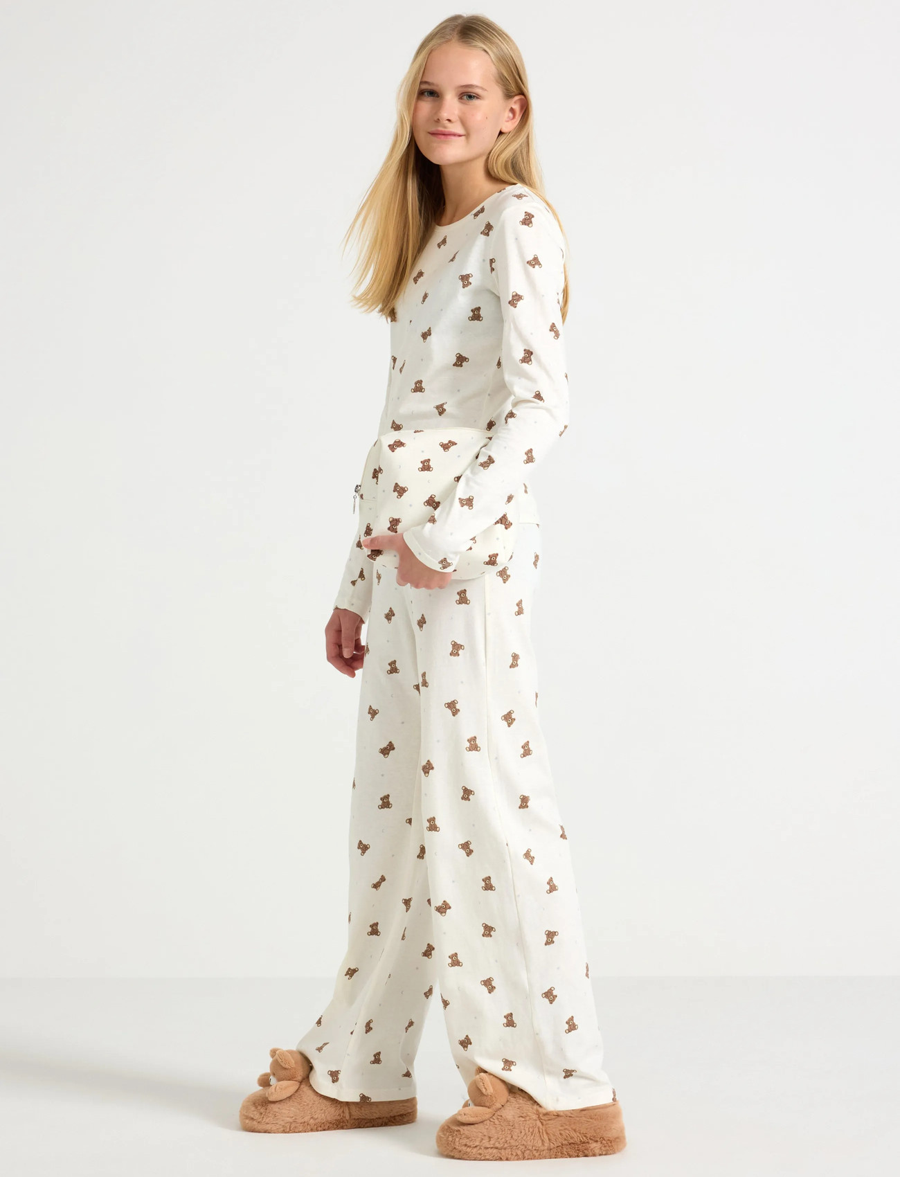 Lindex Pyjamasset, 128, White, Pyjamas > Pyjamas-Sæt, Børn