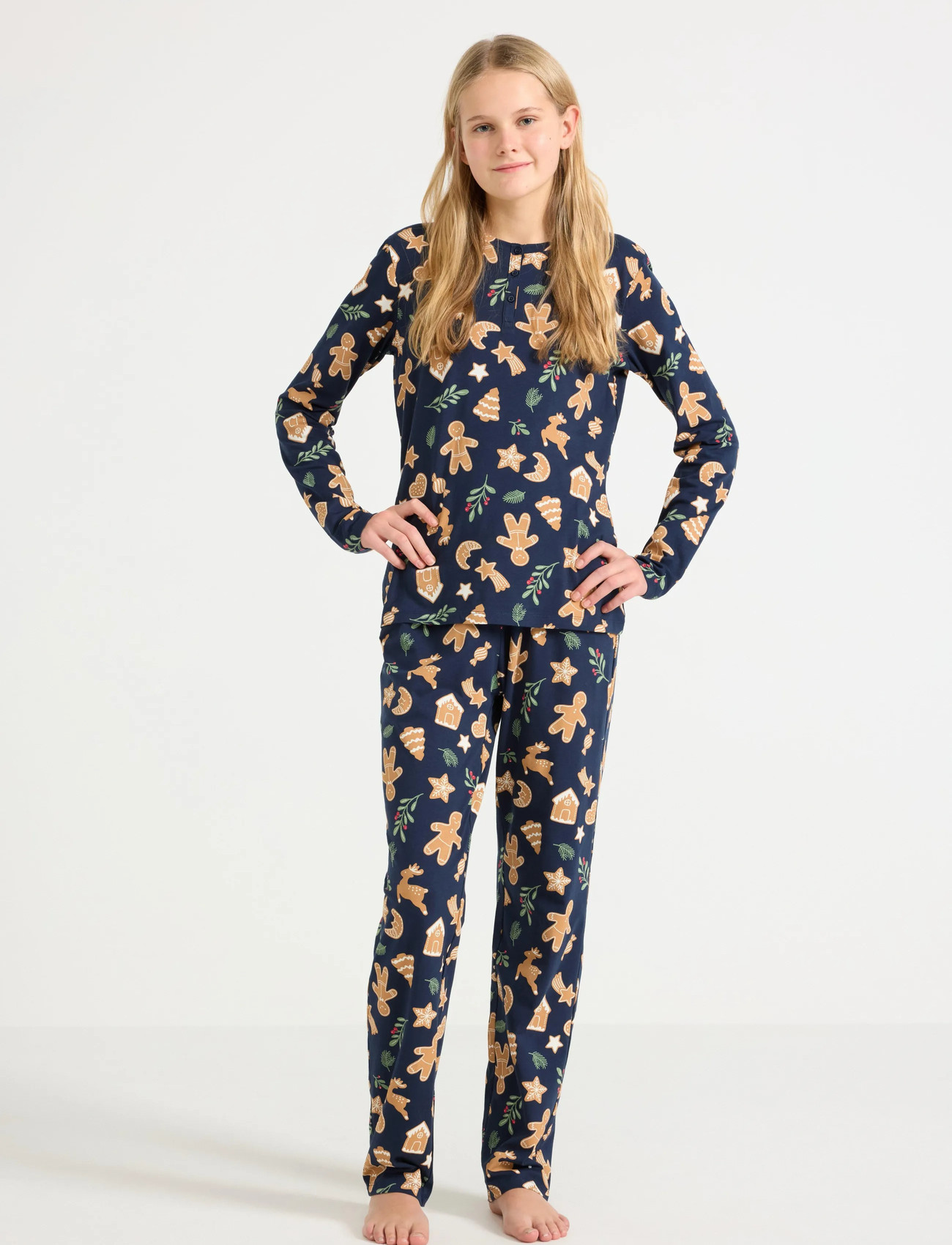 Lindex Pyjamasset, 170, Navy, Pyjamas > Pyjamas-Sæt, Børn