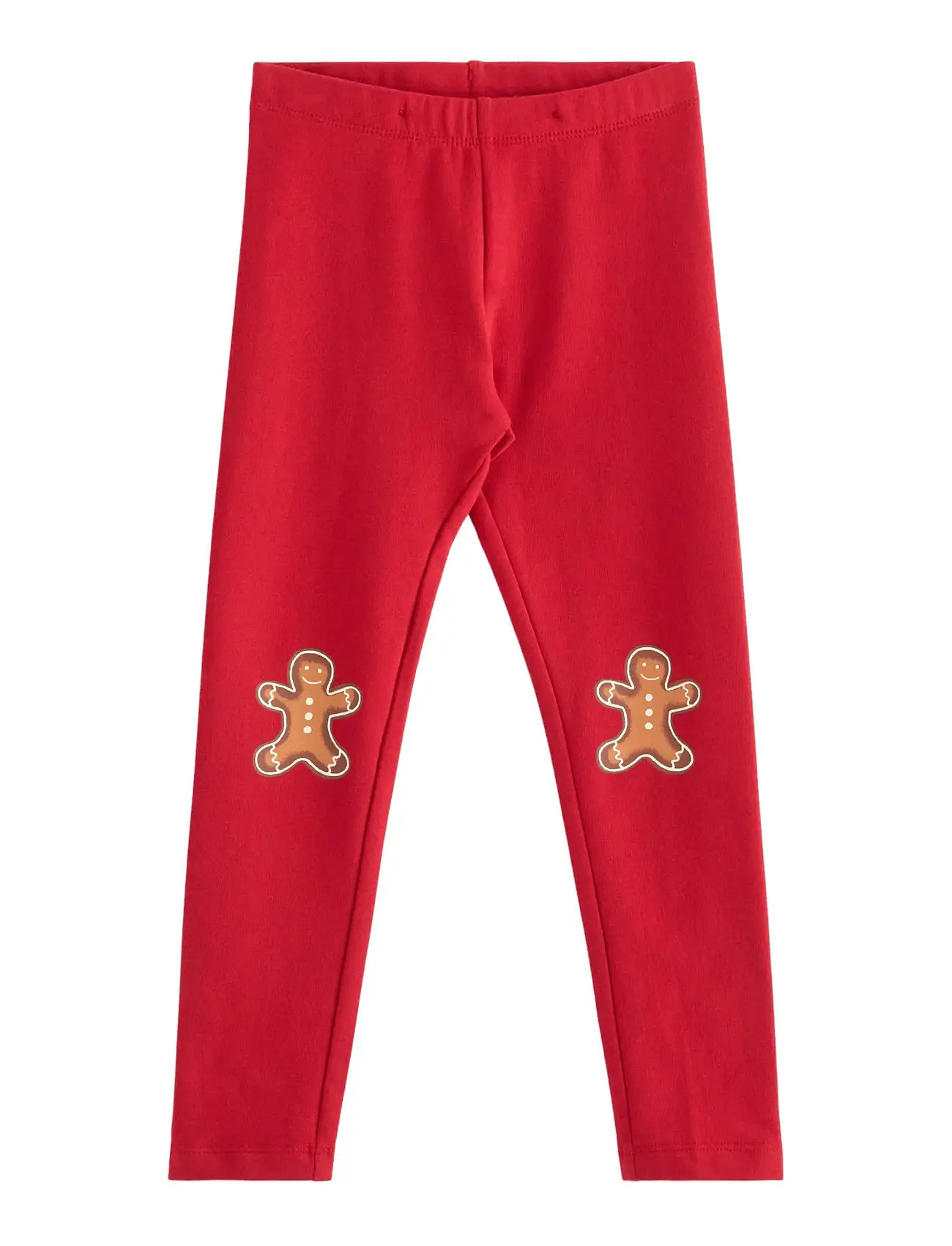 LINDEX Leggings Knee Christmas Rot - 128 - Kinder