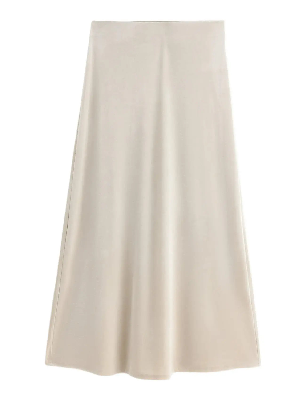 LINDEX Maxi Nederdel I Velour Beige - M - Damen