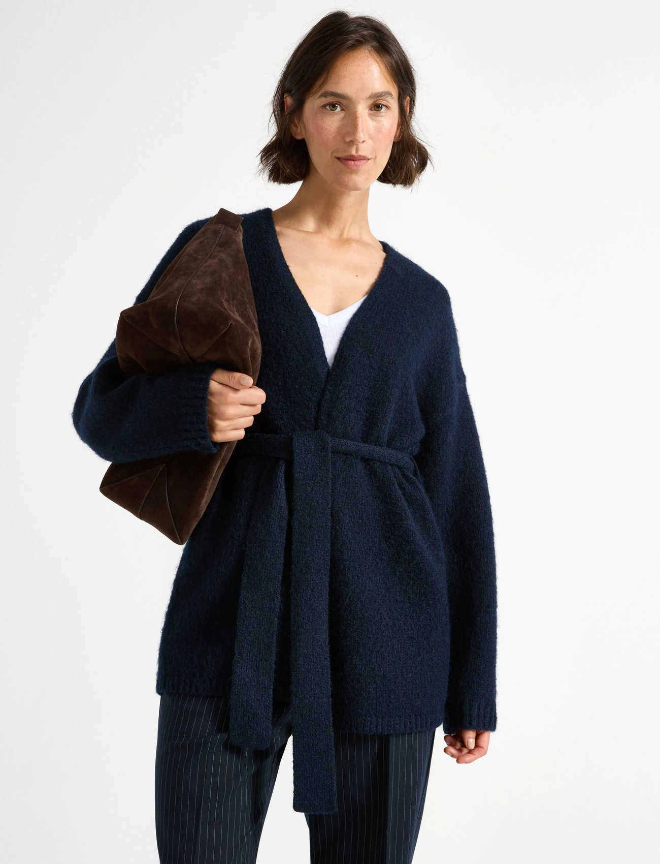 Lindex Cardigan Malou, S, Navy, Strik > Cardigans, Dame