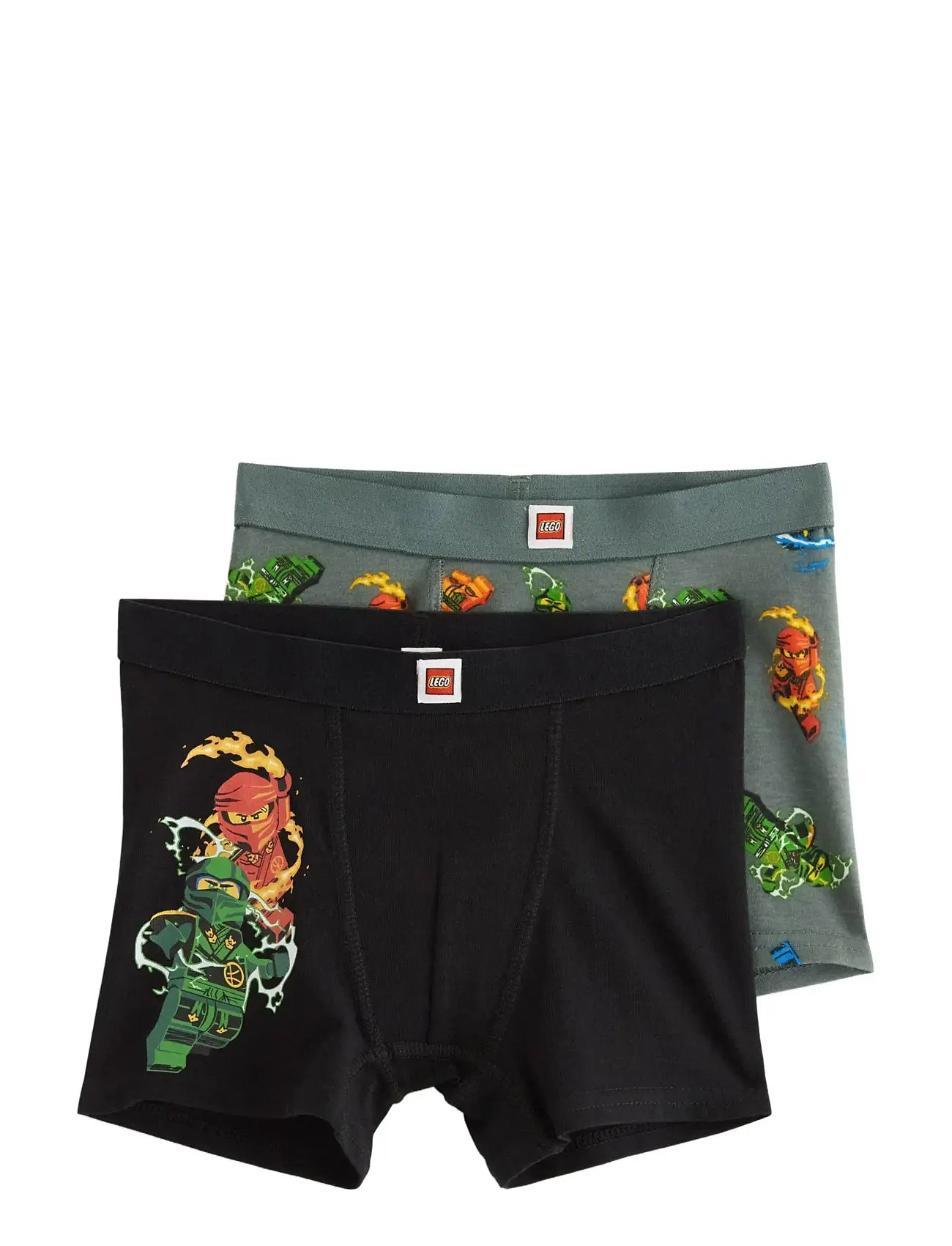 LINDEX 2-Pack Ninjago Boxer Shorts Schwarz - 122/128 - Kinder