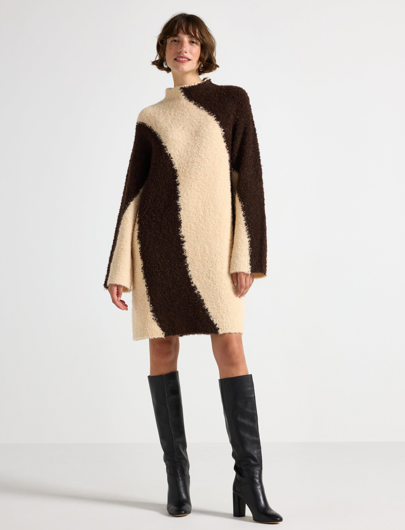 Lindex Dress Willa, M, Beige, Kjoler > Knælange Og Midi, Dame