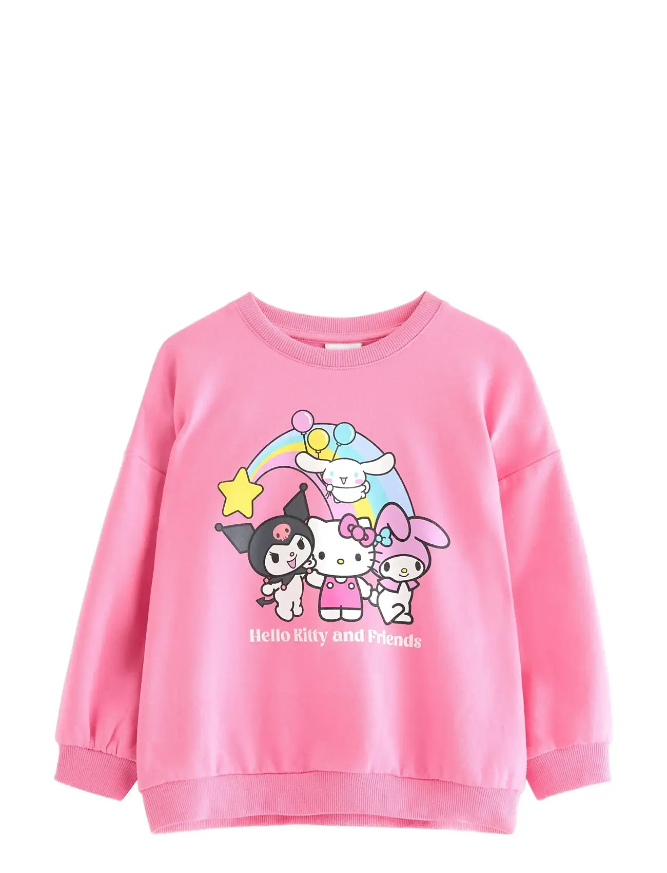 LINDEX Sweatshirt Oversized Hello Kit Pink - 110 - Kinder