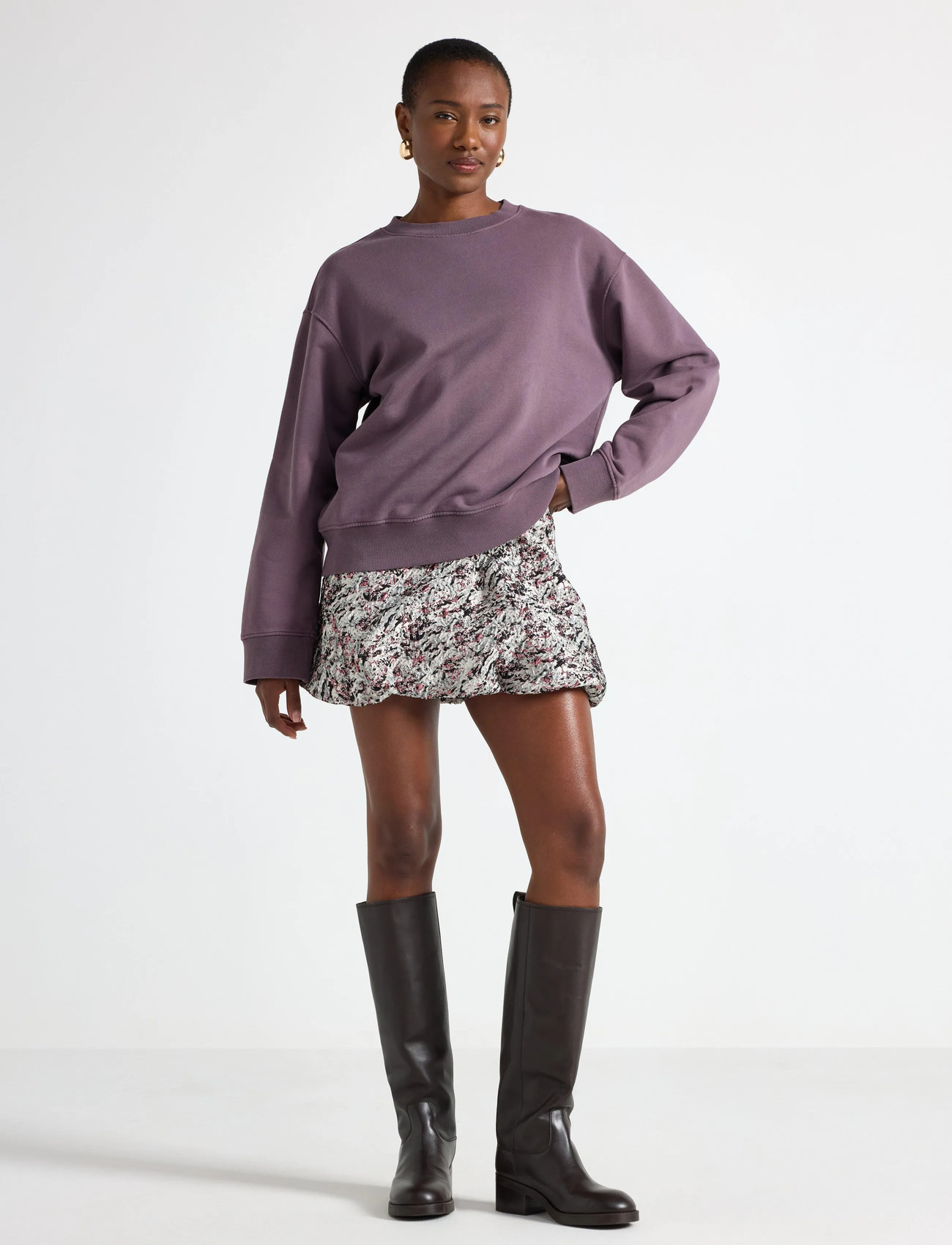Lindex Skirt Lana, 38, Grey, Nederdele > Korte Nederdele, Dame