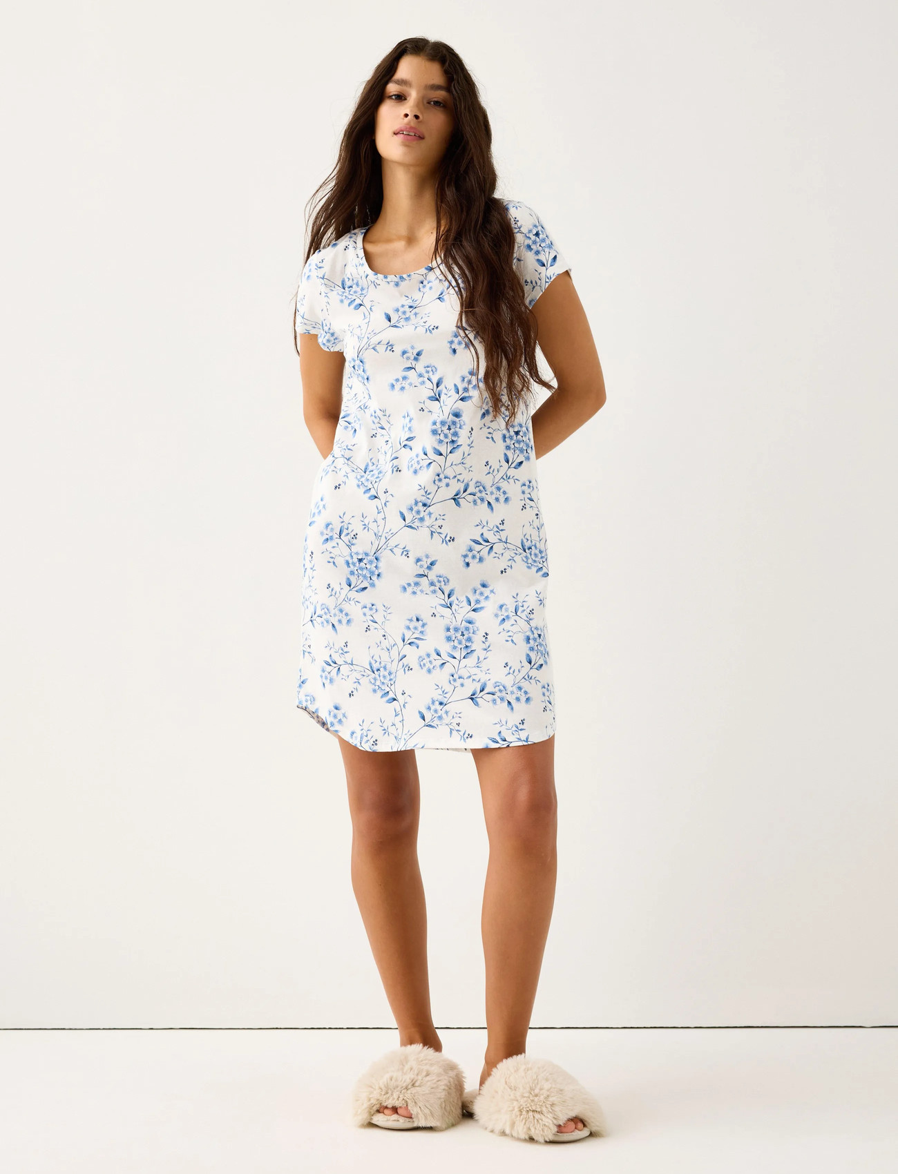 Lindex Nightdress, XS, White, Nat- Og Loungewear > Natkjoler, Dame