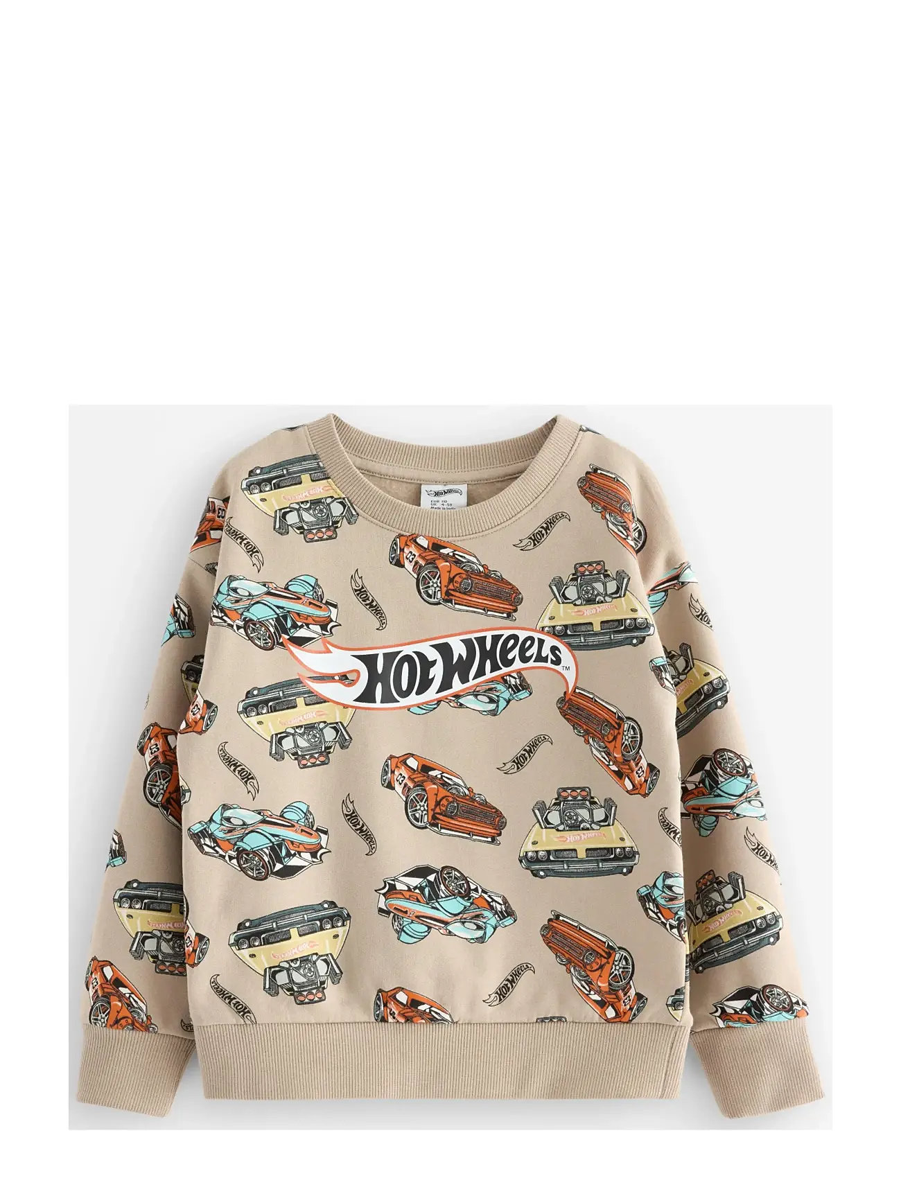 LINDEX Sweatshirt Hot Wheels Beige - 92 - Kinder