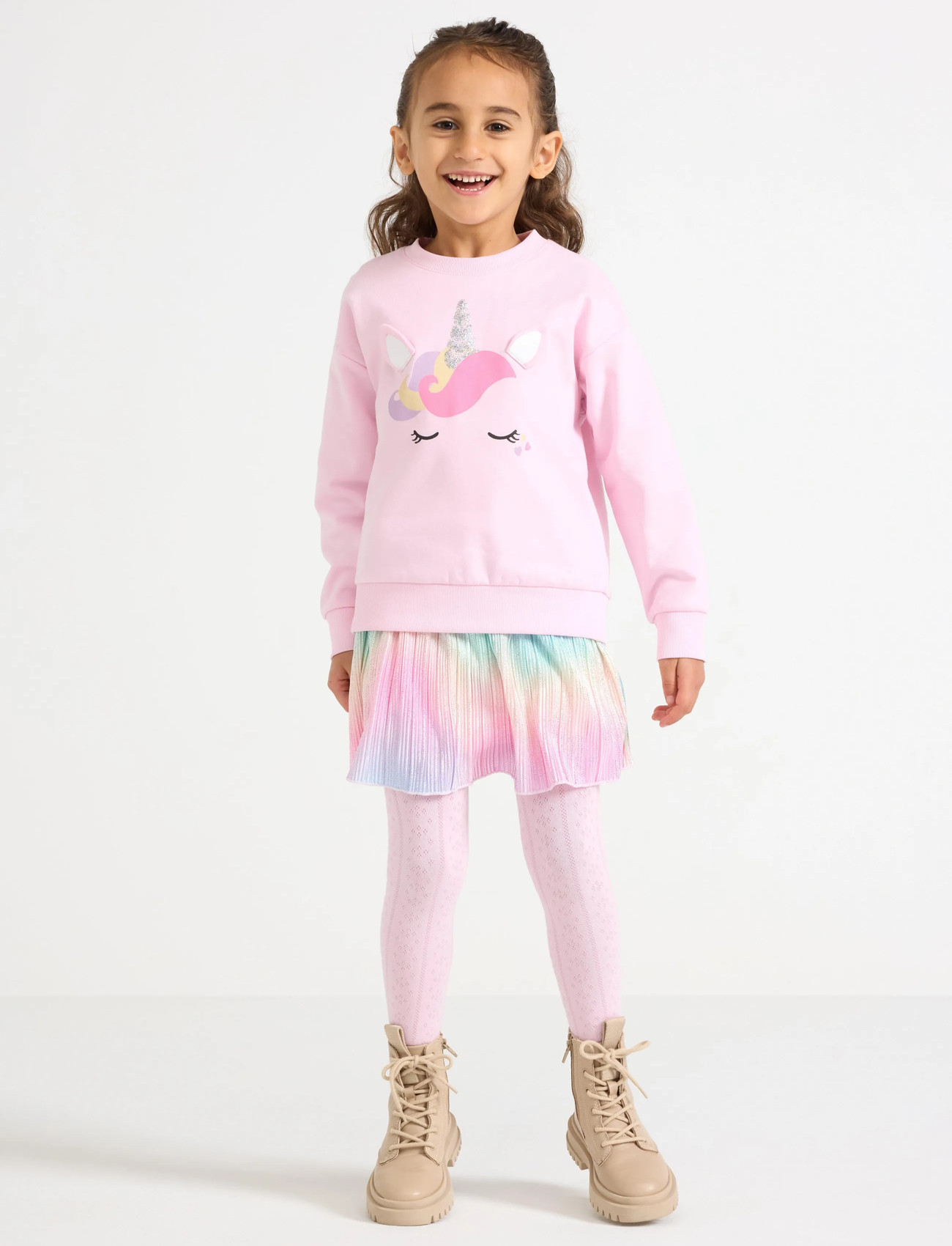 Lindex Plissé Skirt, 92, Multi/patterned, Nederdele > Korte Nederdele, Børn