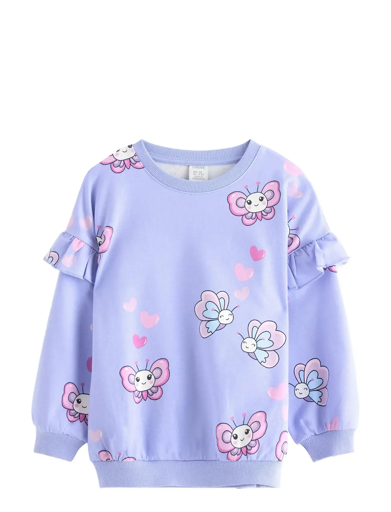 LINDEX Sweatshirt Aop Lila - 116 - Kinder