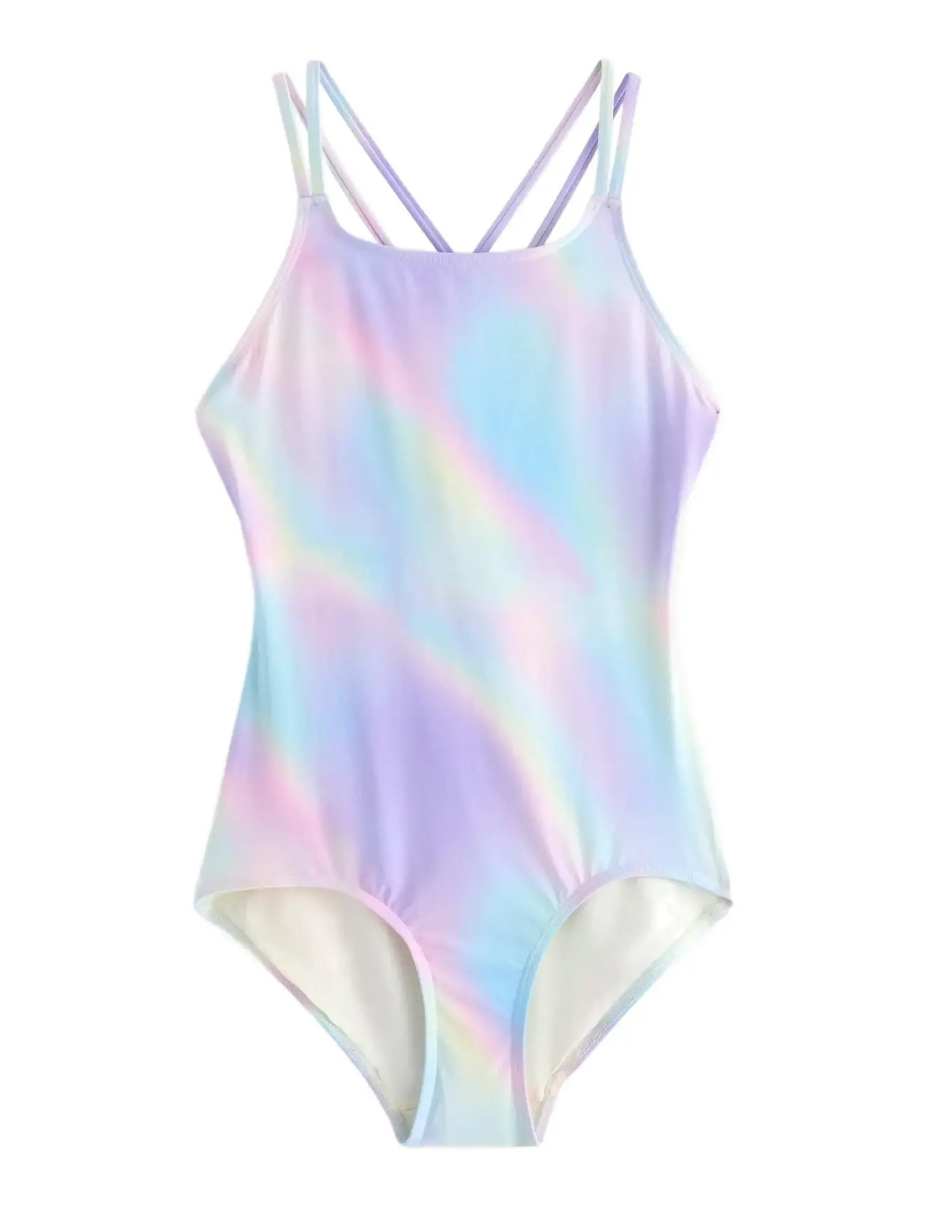 LINDEX Badeanzug Regenbogen Rib Patterned - 170 - Kinder
