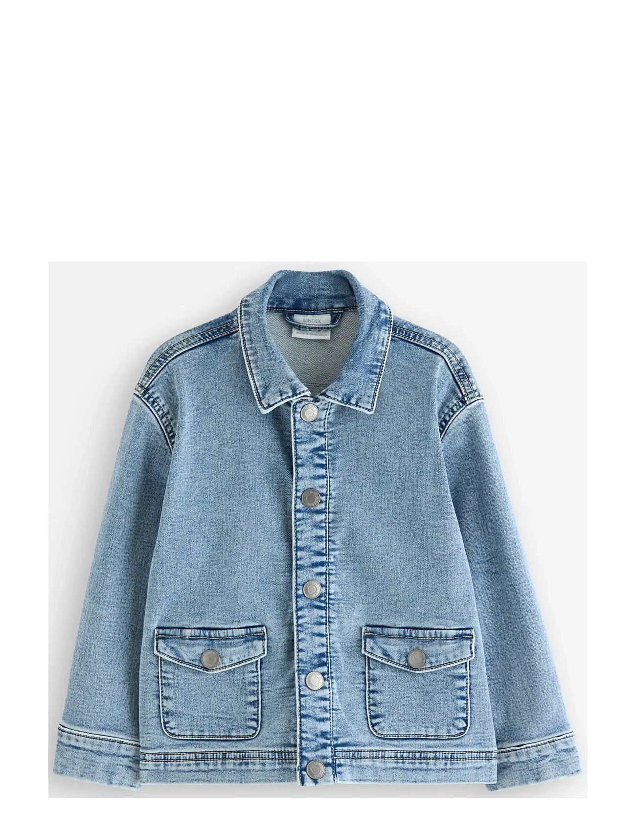 LINDEX Jacke In Denim Jersey Blau - 98 - Kinder