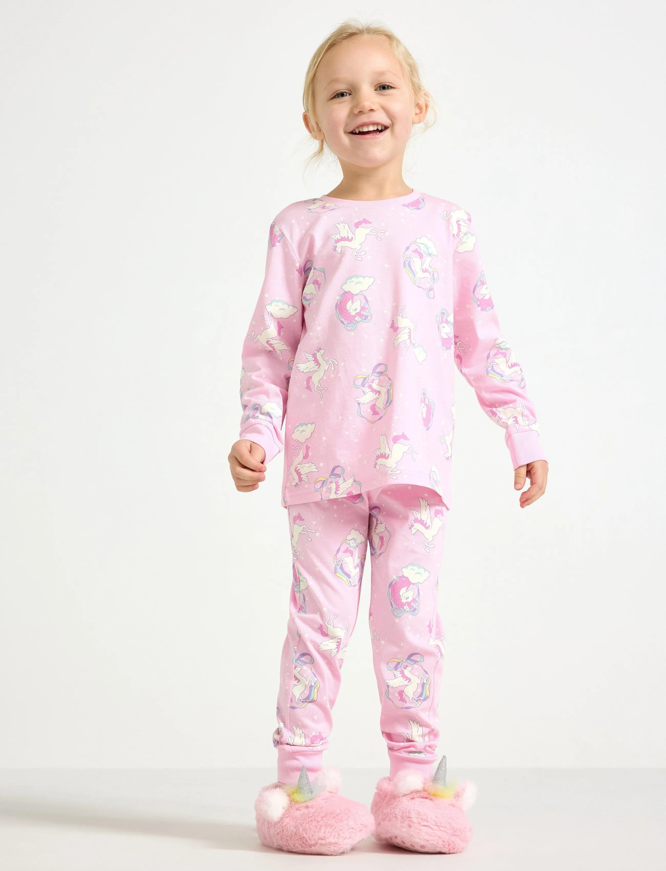 Lindex Pyjama Set, 92, Pink, Pyjamas > Pyjamas-Sæt, Børn