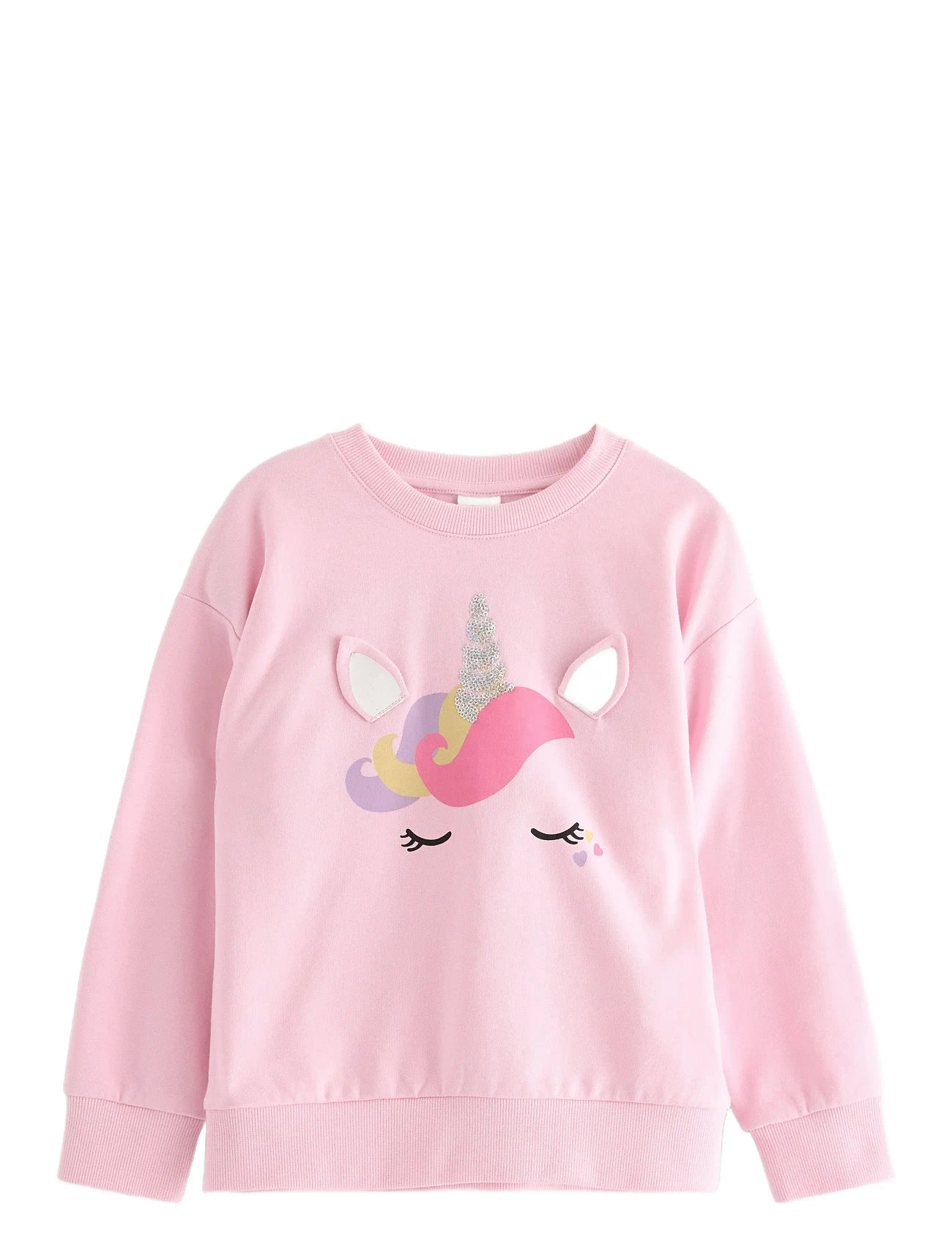 LINDEX Sweatshirt Oversized Unicorn F Pink - 116 - Kinder