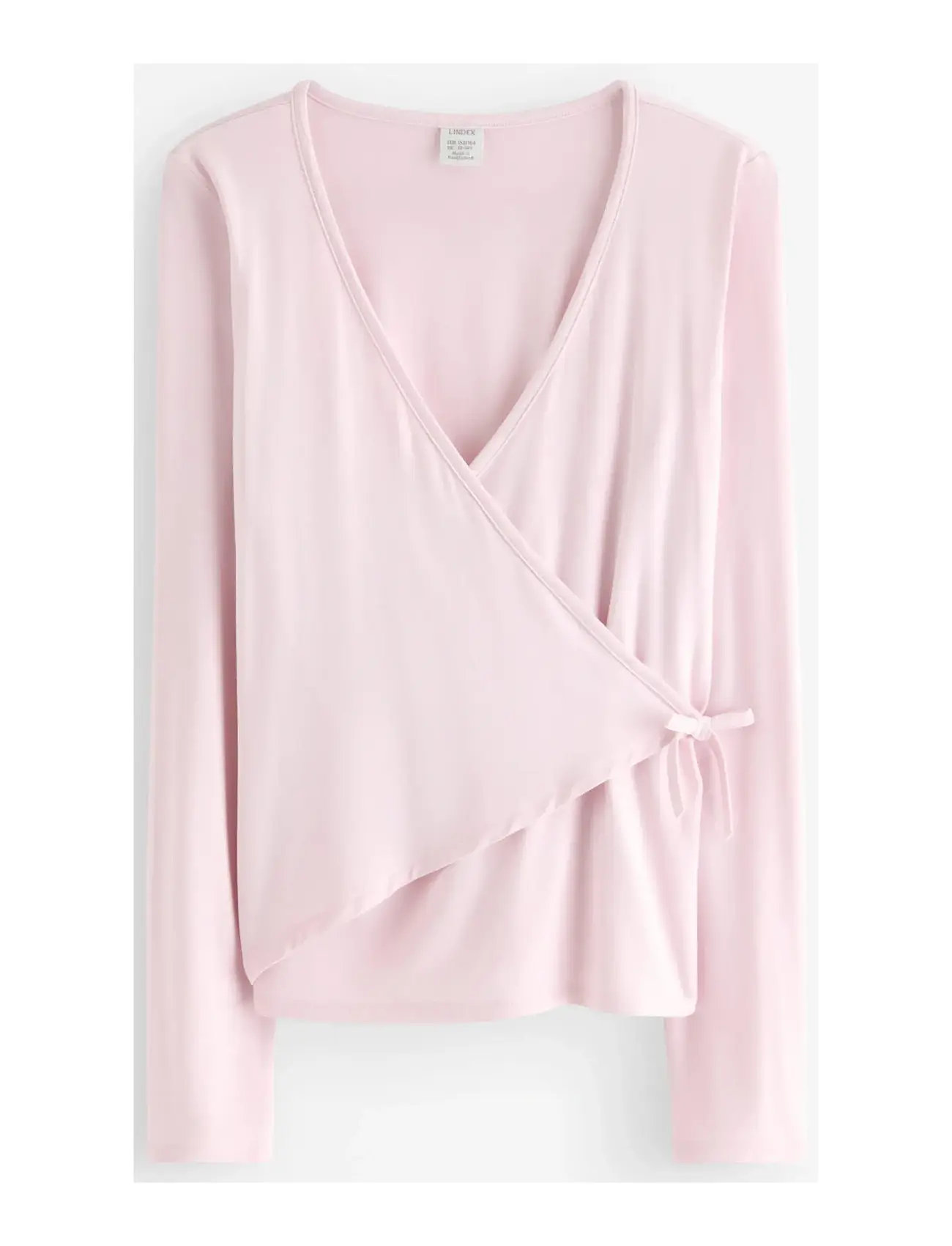 LINDEX Langärmelig Wrap Oberteil Pink - 128 - Kinder