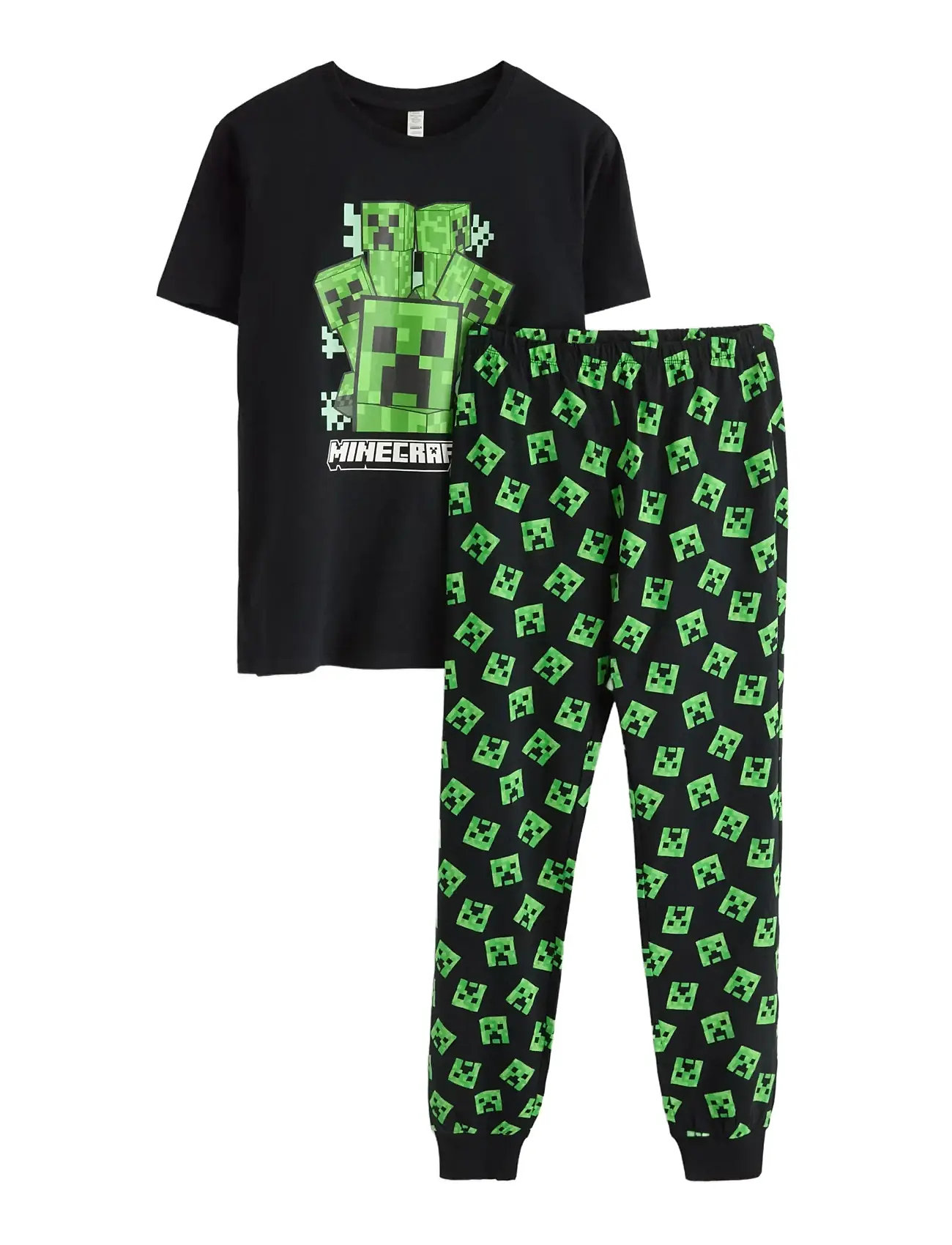LINDEX Pyjamas Set Minecraft Schwarz - 128 - Kinder