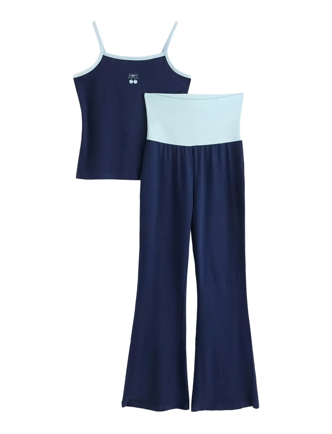 LINDEX 2Pack Strap Tank Oberteil Und Yoga Blau - 134 - Kinder