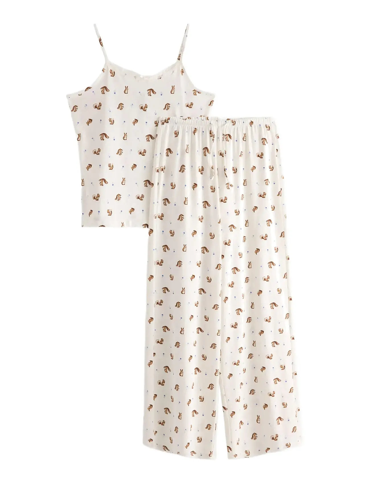 LINDEX Pyjama Set Singlet Hosen Mi Cream - 128 - Kinder
