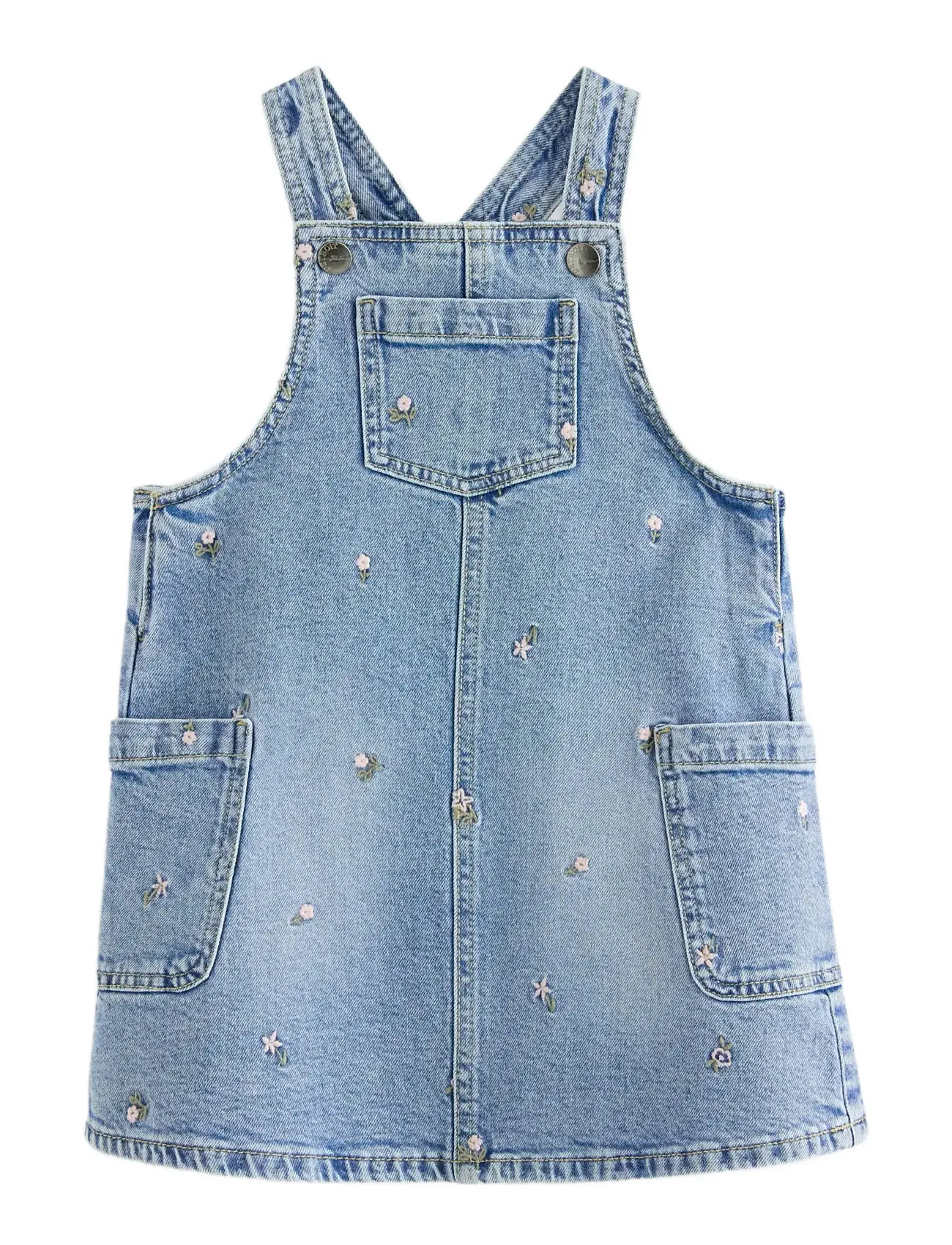 LINDEX Dungaree Kleid In Denim Blau - 98 - Kinder
