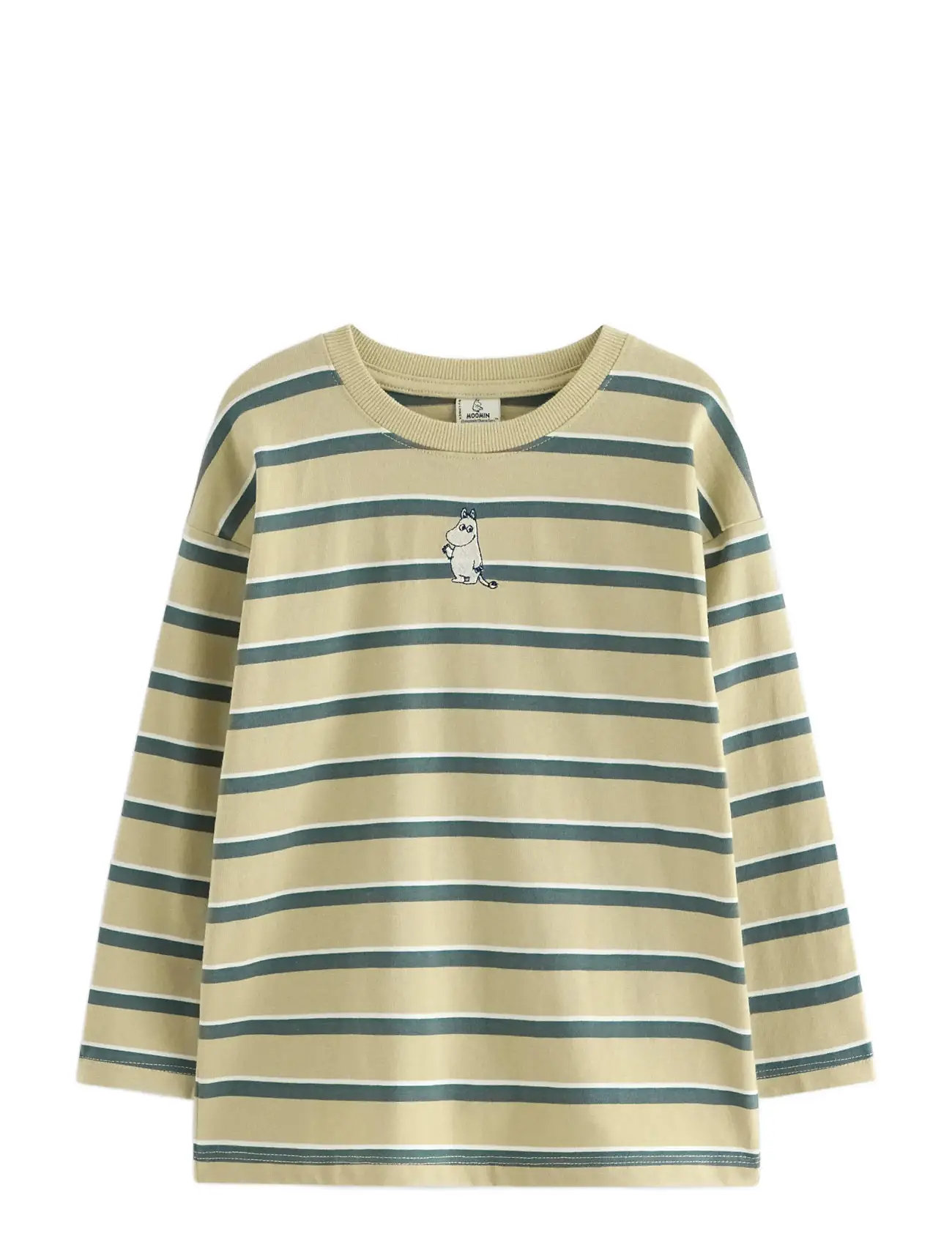 LINDEX Oberteil Ls Moomin Stripe Grün - 116 - Kinder