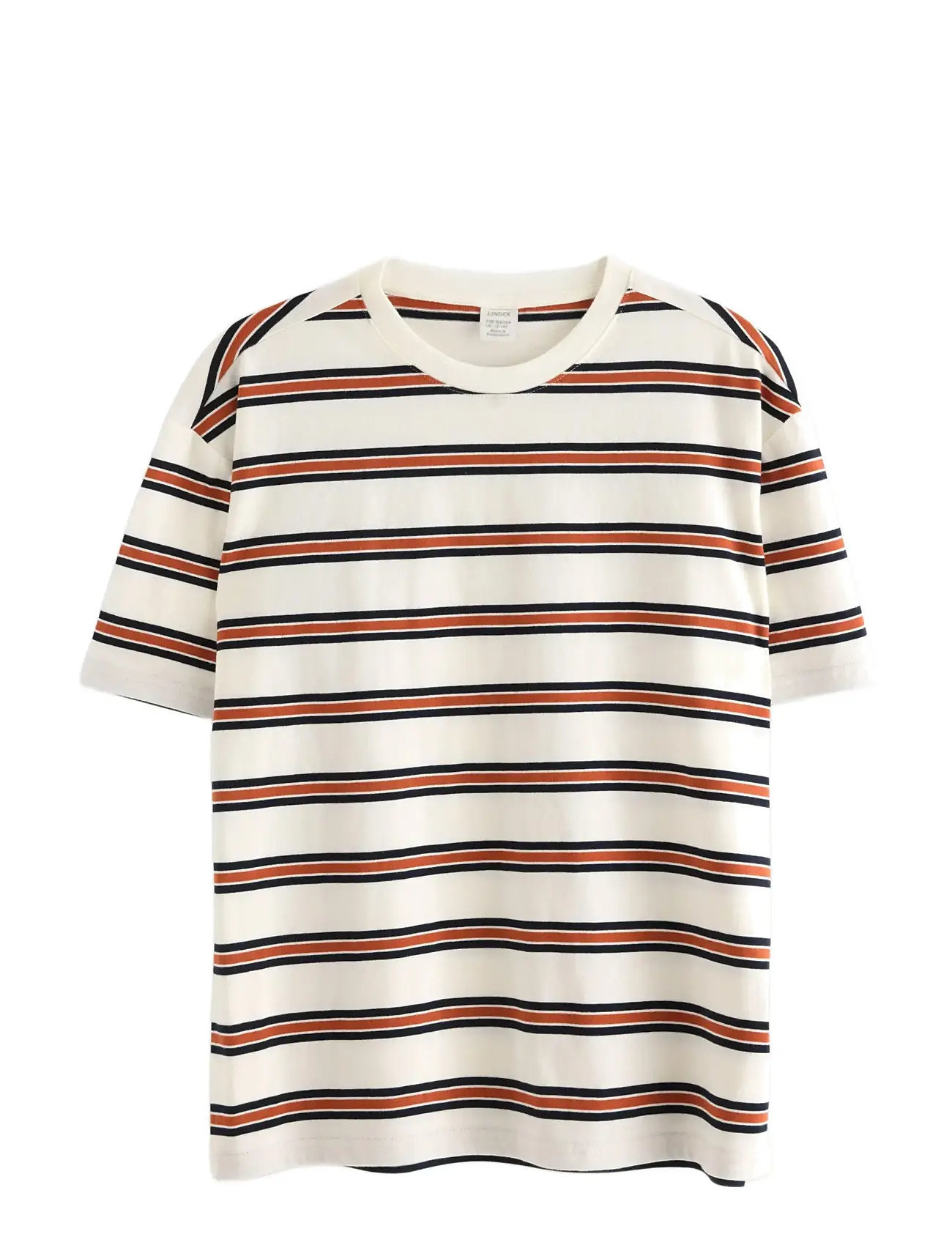 LINDEX T Shirt Skate Stripe Cream - 170 - Kinder