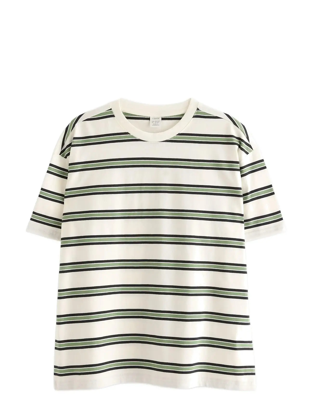 LINDEX T Shirt Skate Stripe Cream - 128 - Kinder