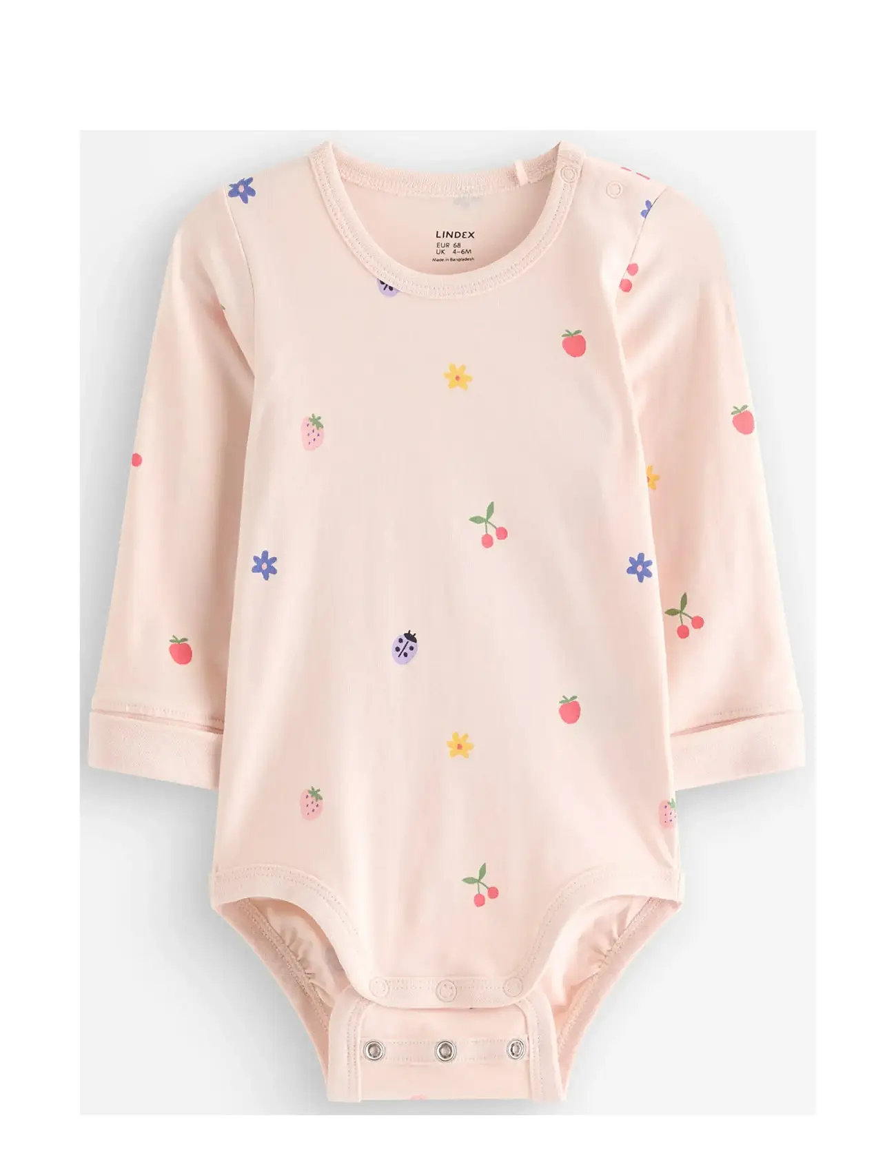 Lindex Bodysuit, 74, Pink, Bodys > Langærmede, Børn