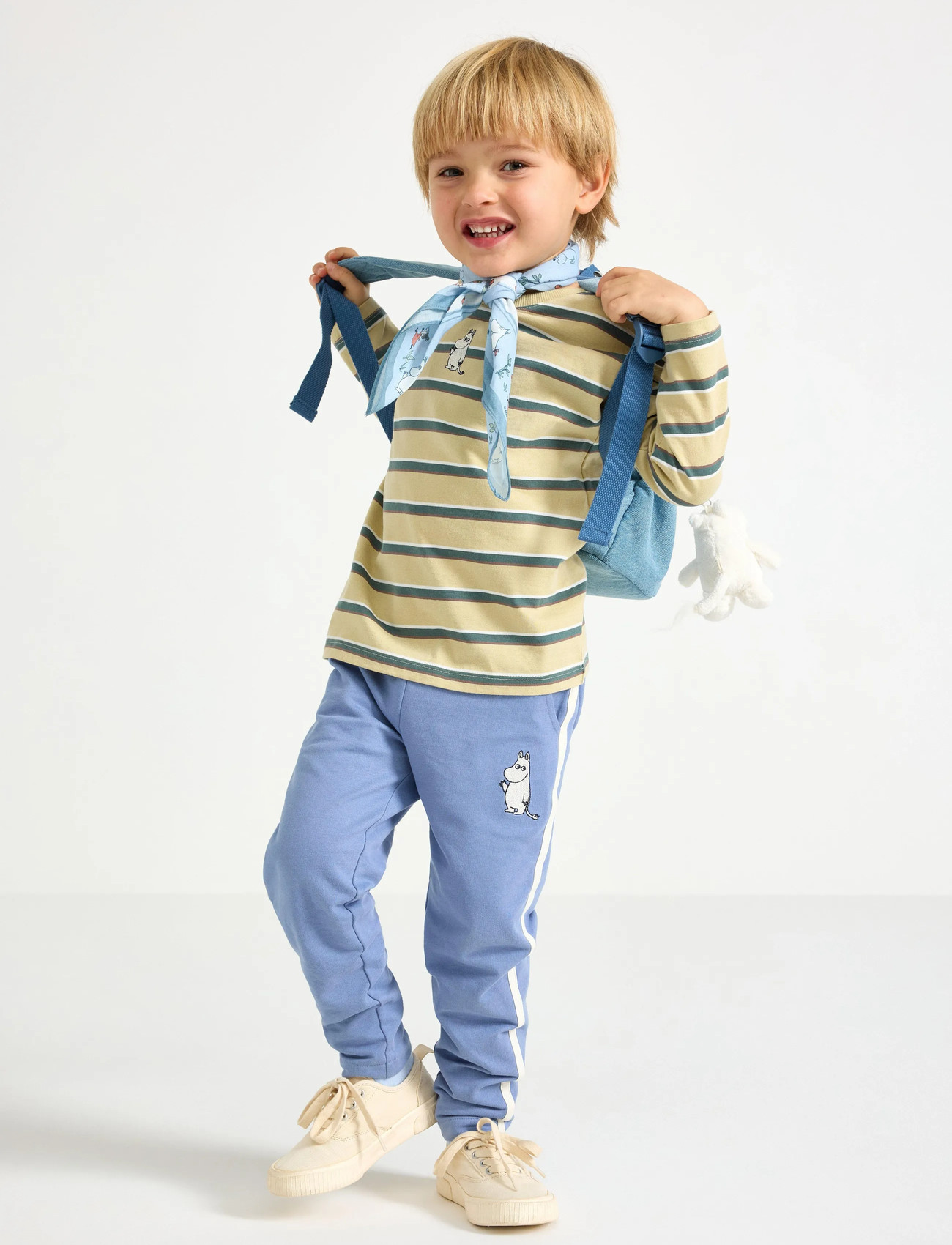 Lindex Moomin Joggers, 104, Blue, Underdele > Bukser, Børn